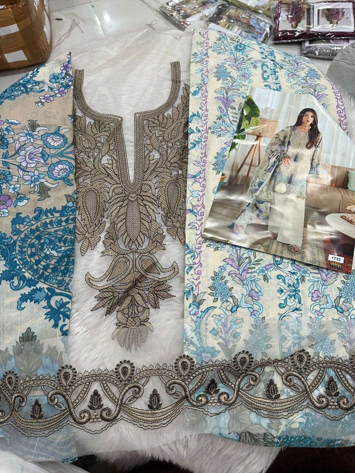 Falah Premium Cotton Collection Code - 26055 By Falah Designer Suits - 04