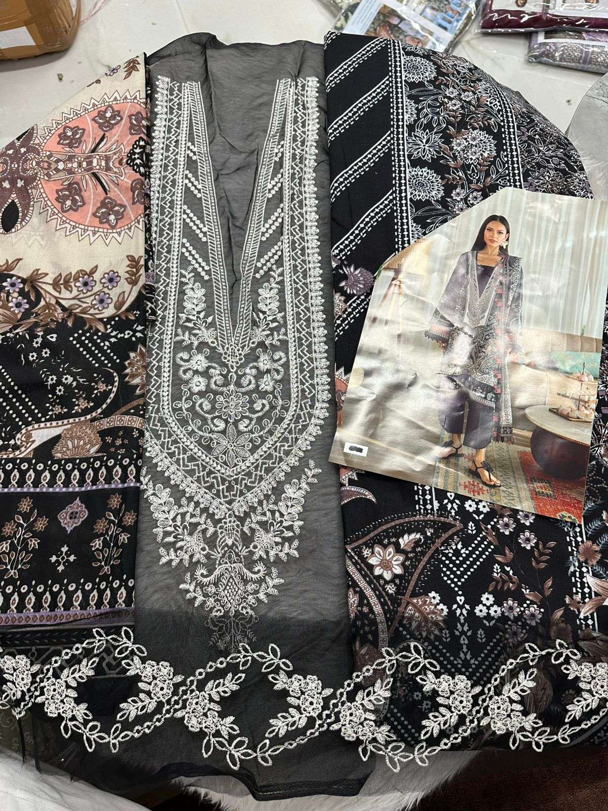 Falah Premium Cotton Collection Code - 26055 By Falah Designer Suits - 06