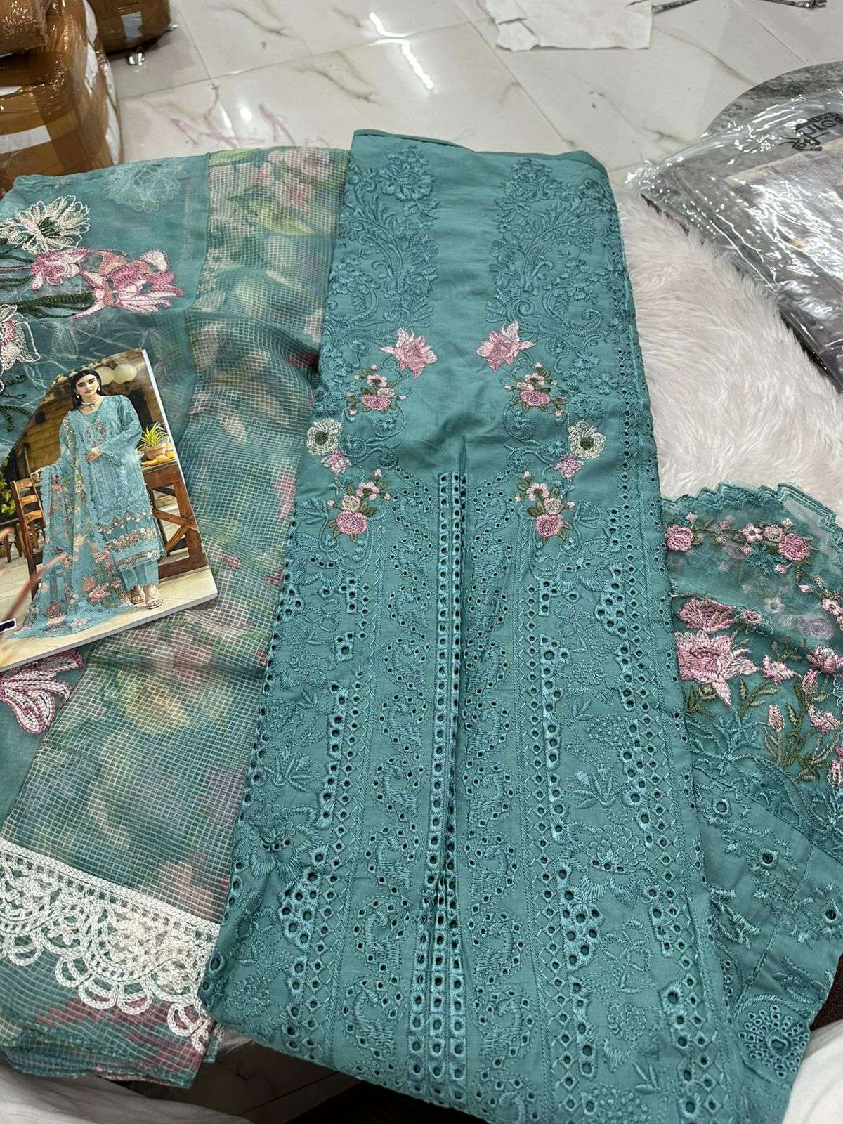 Falah Premium Cotton Collection Code - 26057 By Falah Designer Suits - 02