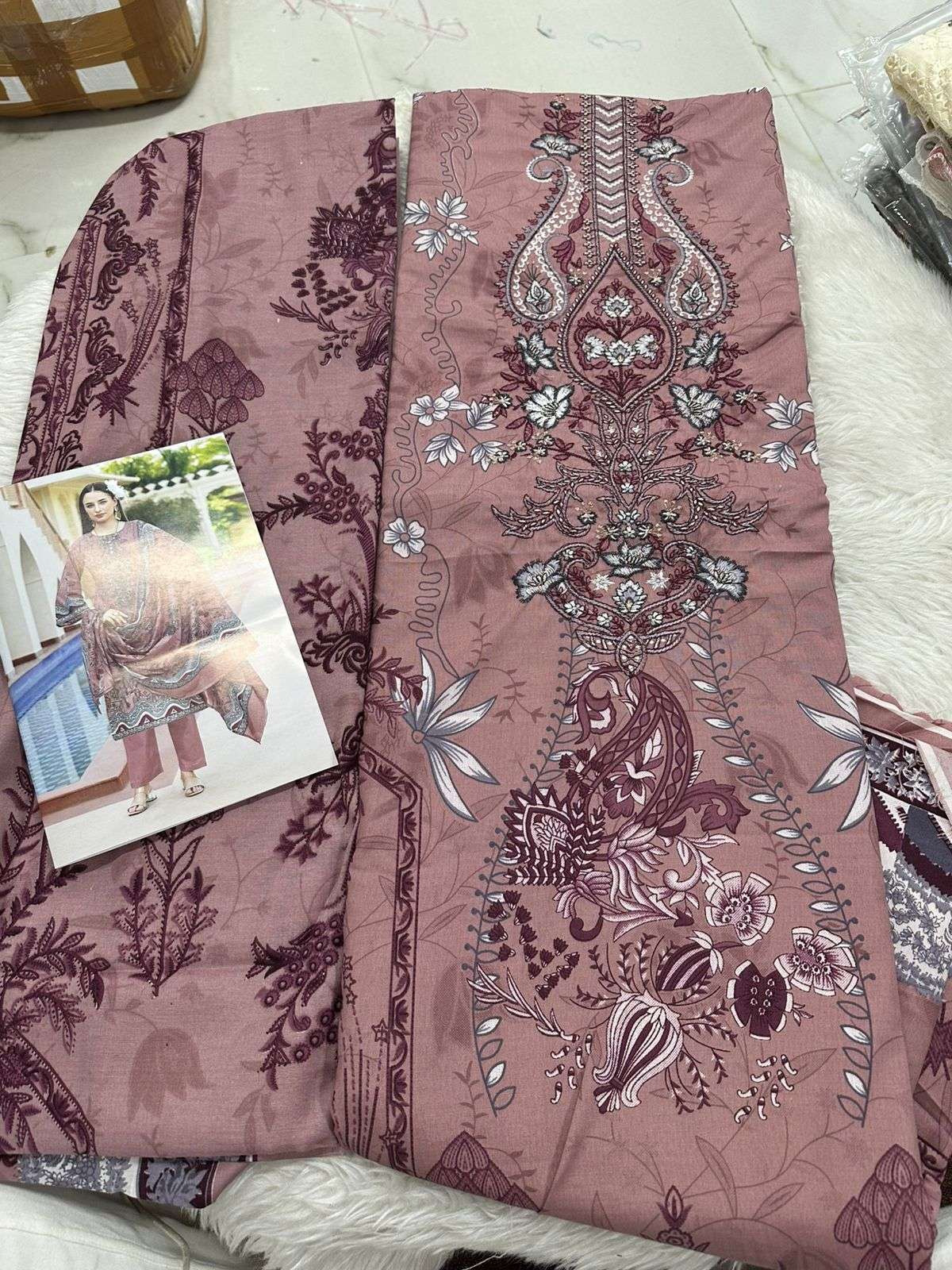 Falah Premium Cotton Collection Code - 26058 By Falah Designer Suits - 01