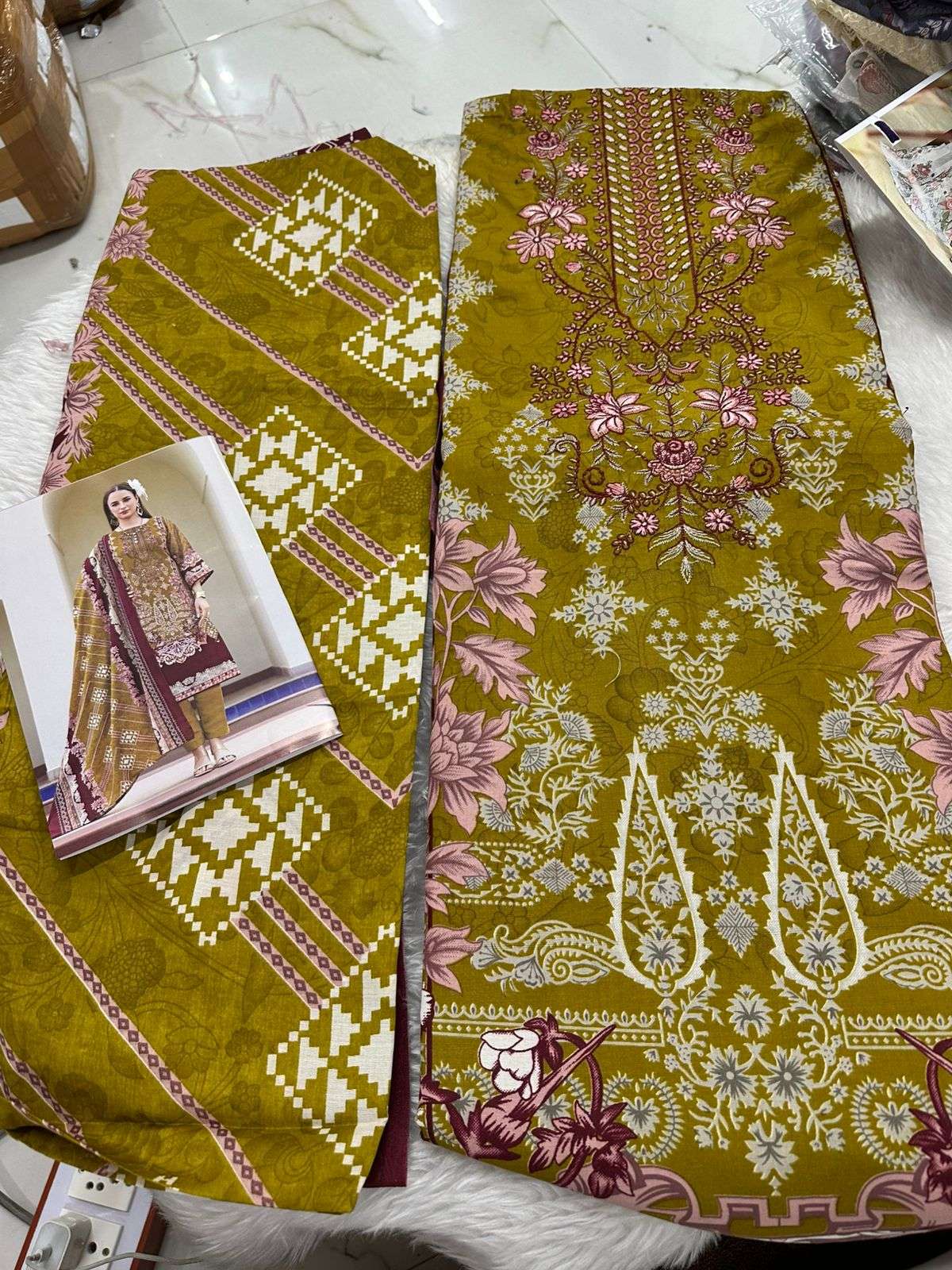 Falah Premium Cotton Collection Code - 26058 By Falah Designer Suits - 03