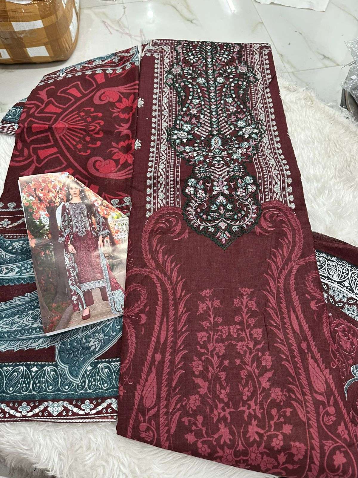 Falah Premium Cotton Collection Code - 26059 By Falah Designer Suits - 08