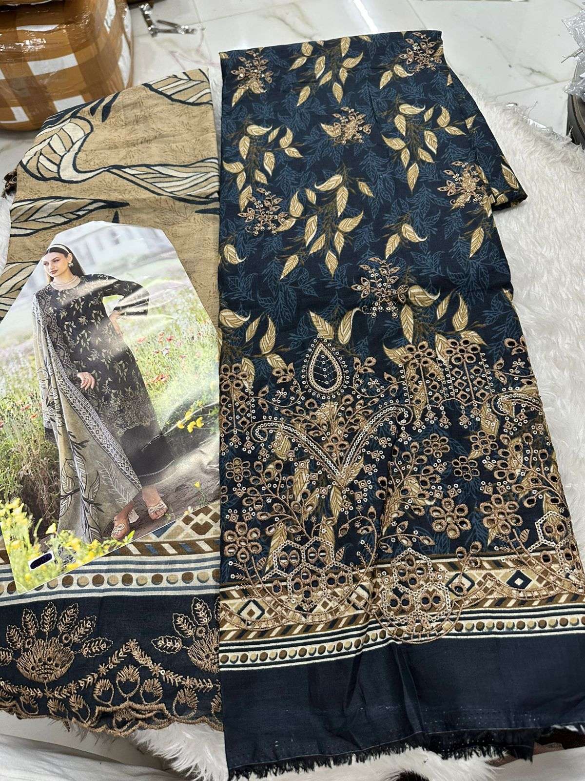 Falah Premium Cotton Collection Code - 26061 By Falah Designer Suits - 02