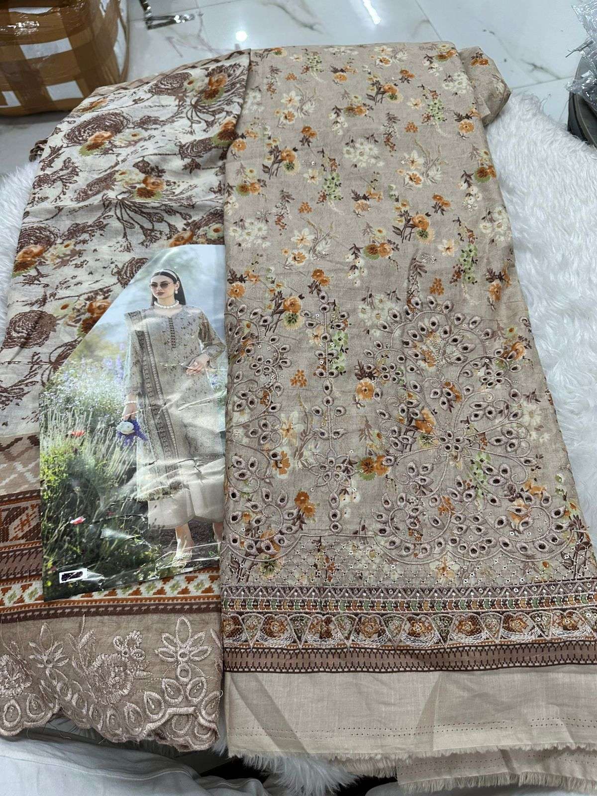 Falah Premium Cotton Collection Code - 26061 By Falah Designer Suits - 05