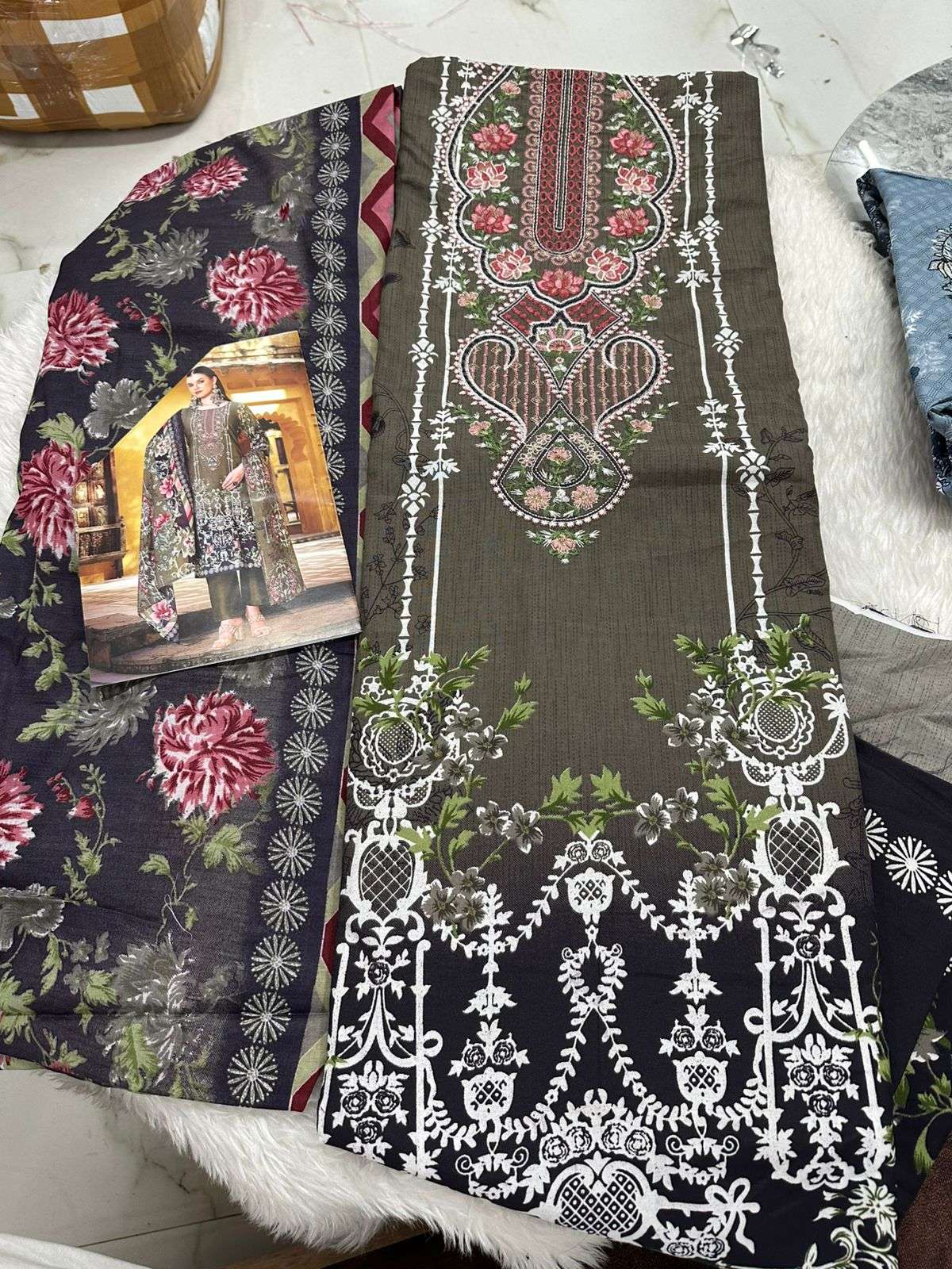 Falah Premium Cotton Collection Code - 26063 By Falah Designer Suits - 01