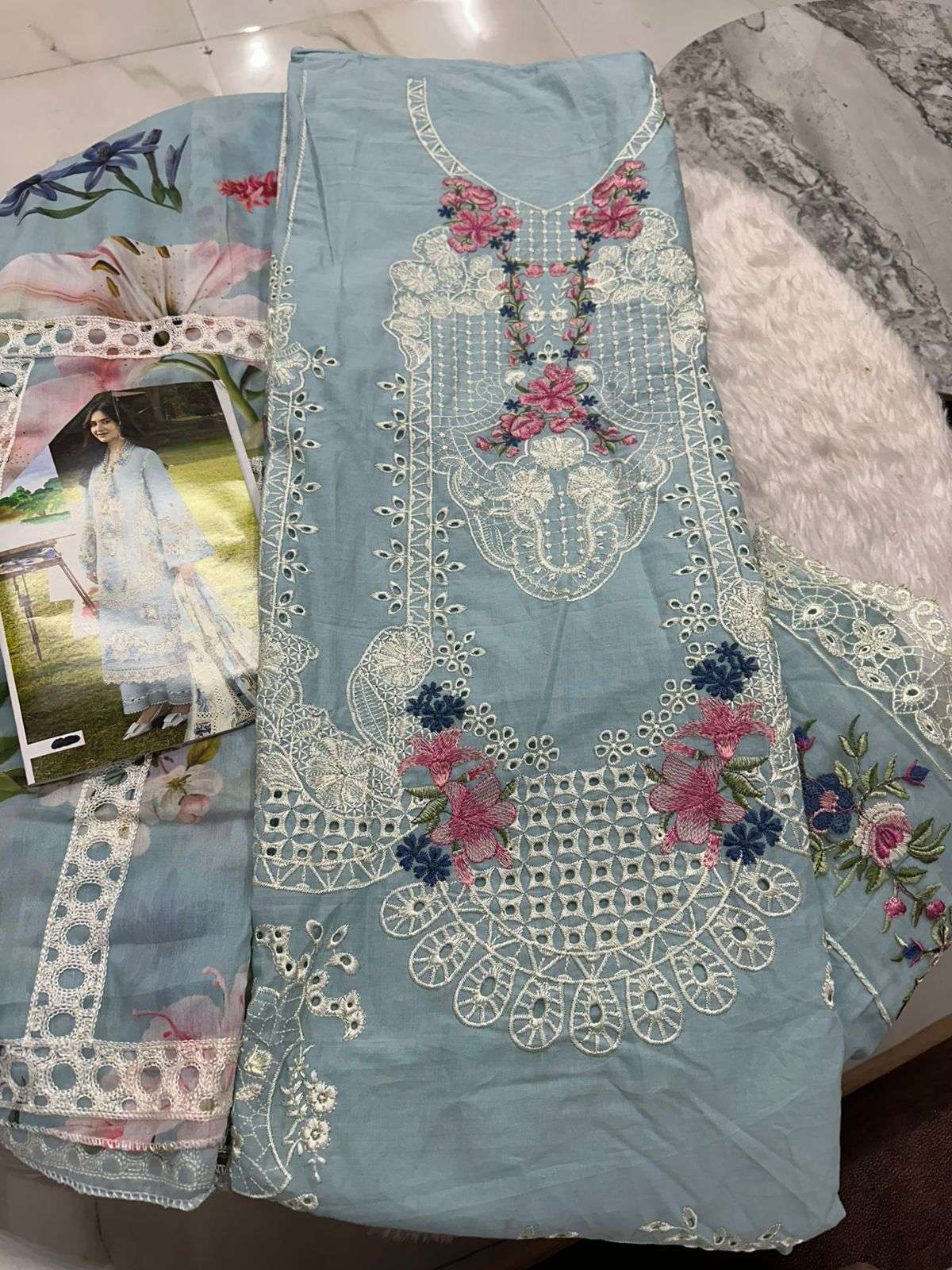 Falah Premium Cotton Collection Code - 26064 By Falah Designer Suits - 01 - 06 A