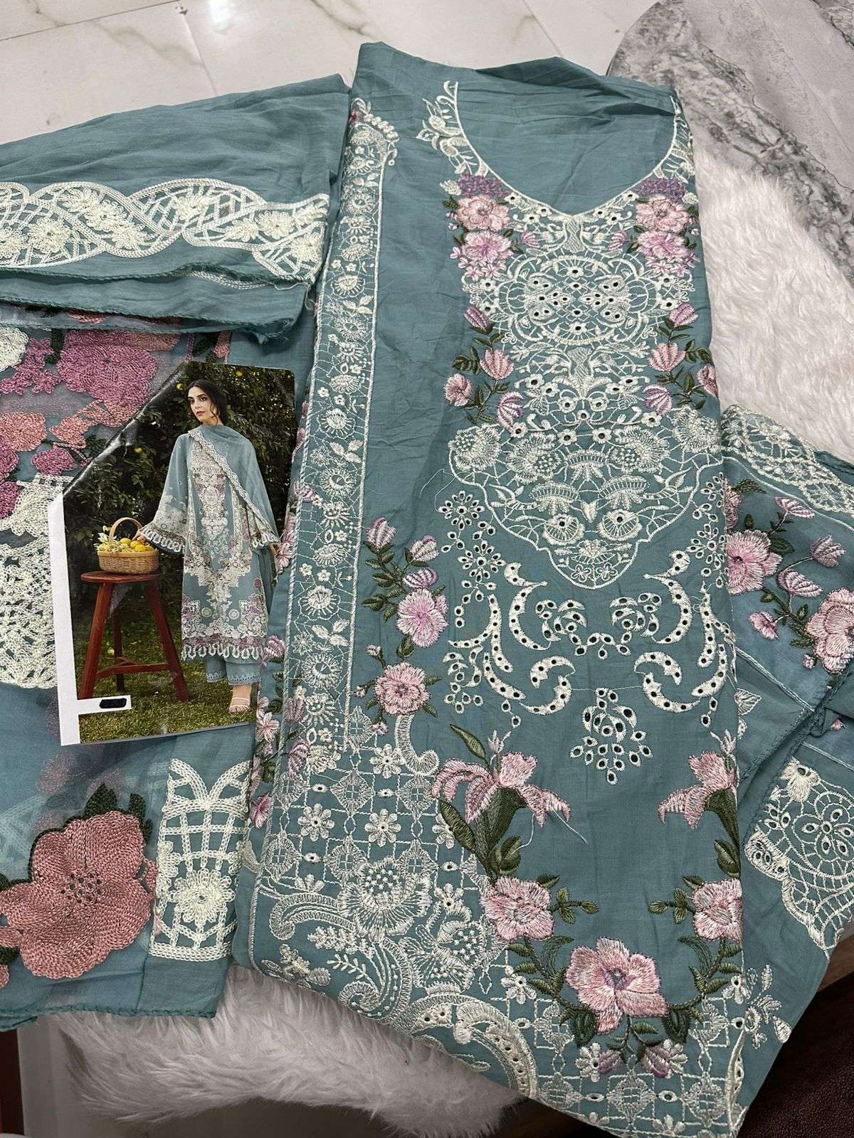 Falah Premium Cotton Collection Code - 26064 By Falah Designer Suits - 03