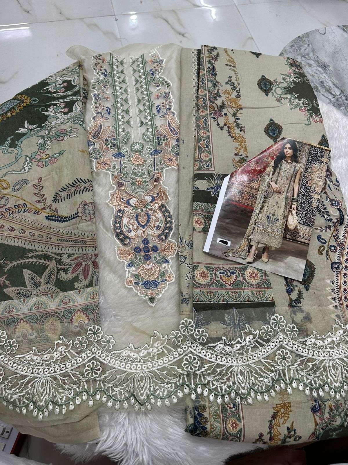 Falah Premium Cotton Collection Code - 26065 By Falah Designer Suits - 02