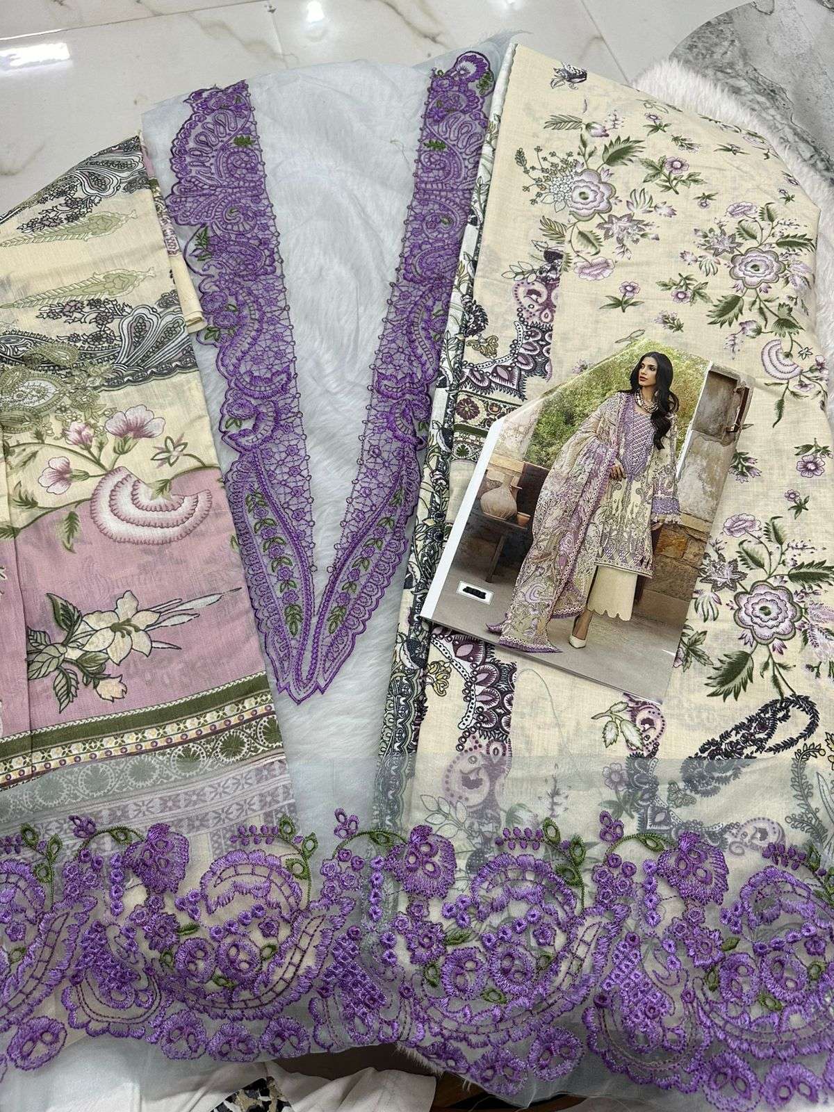 Falah Premium Cotton Collection Code - 26065 By Falah Designer Suits - 03