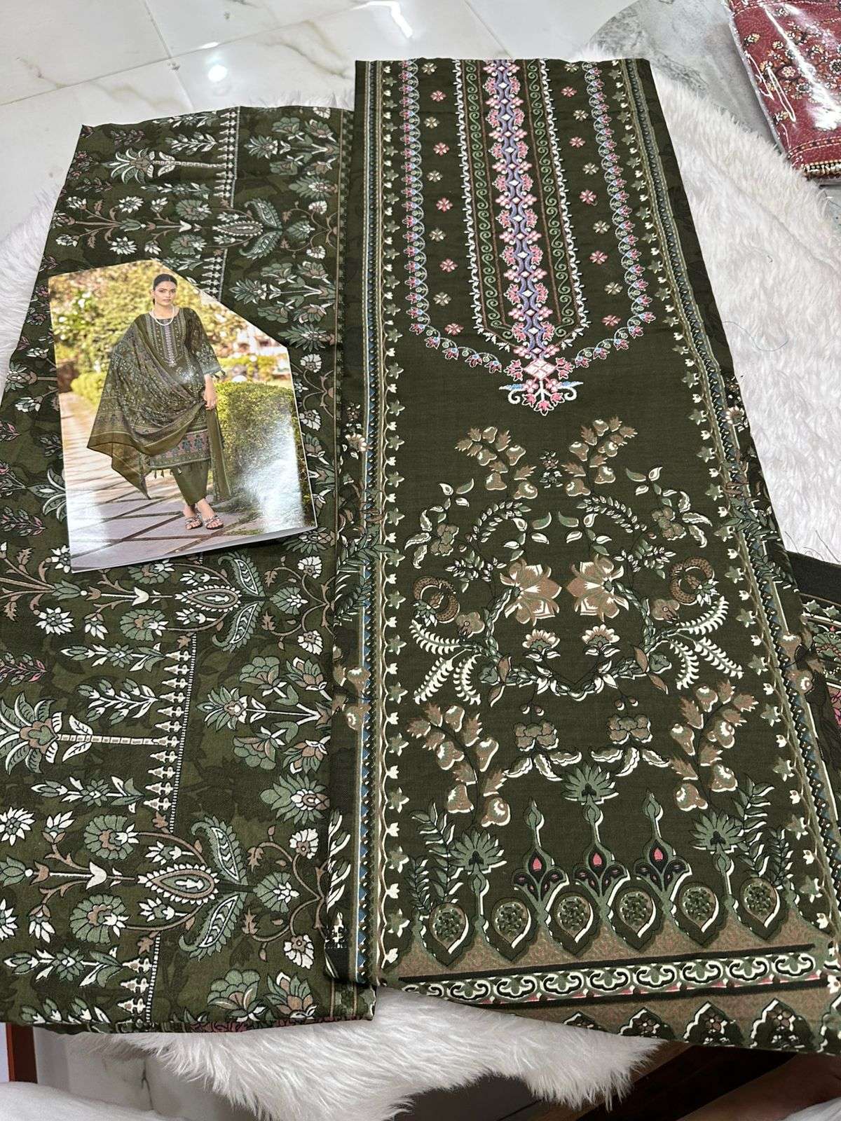 Falah Premium Cotton Collection Code - 26066 By Falah Designer Suits	 - 06