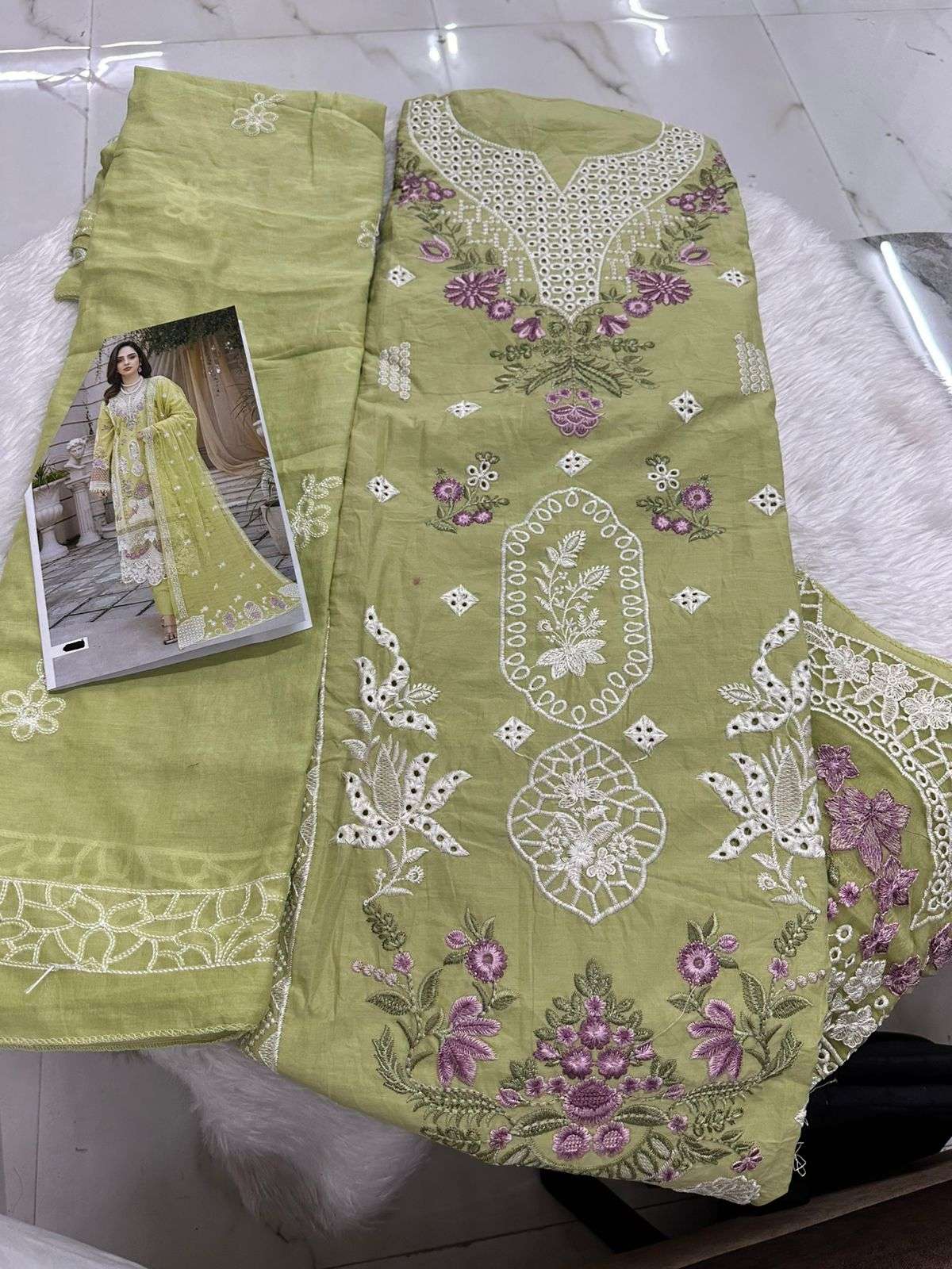 Falah Premium Cotton Collection Code - 26068 By Falah Designer Suits - 06