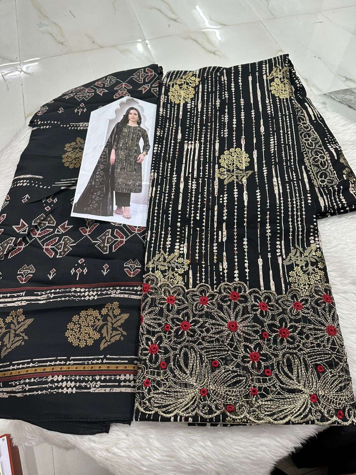 Falah Premium Cotton Collection Code - 26069 By Falah Designer Suits - 03