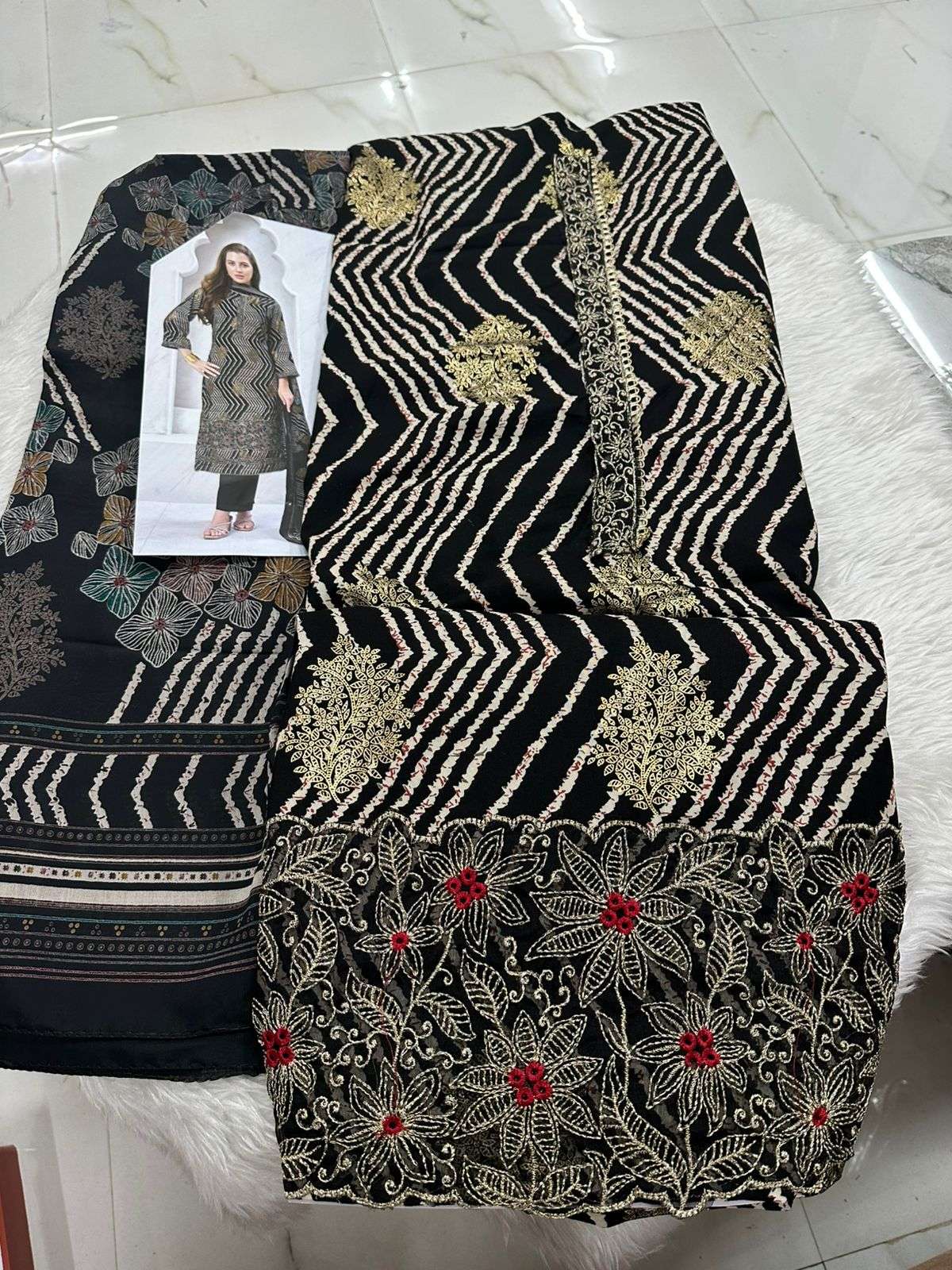 Falah Premium Cotton Collection Code - 26069 By Falah Designer Suits - 06