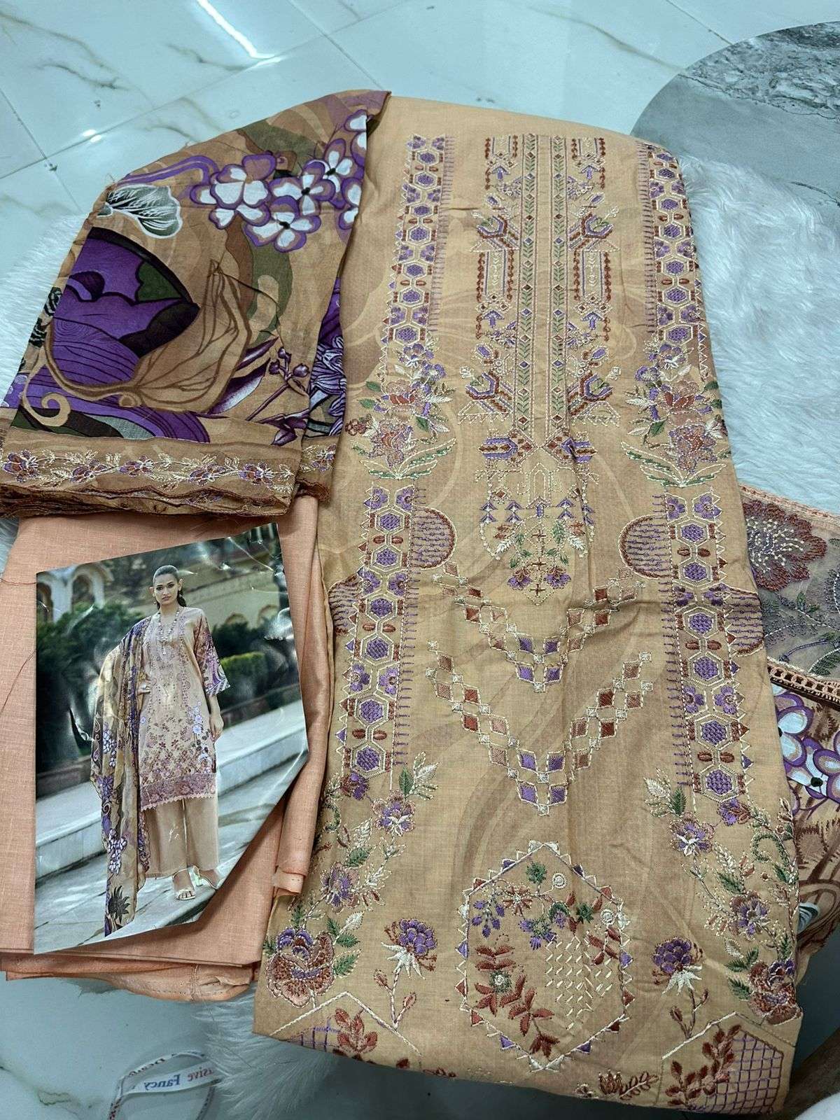Falah Premium Cotton Collection Code - 26071 By Falah Designer - 07