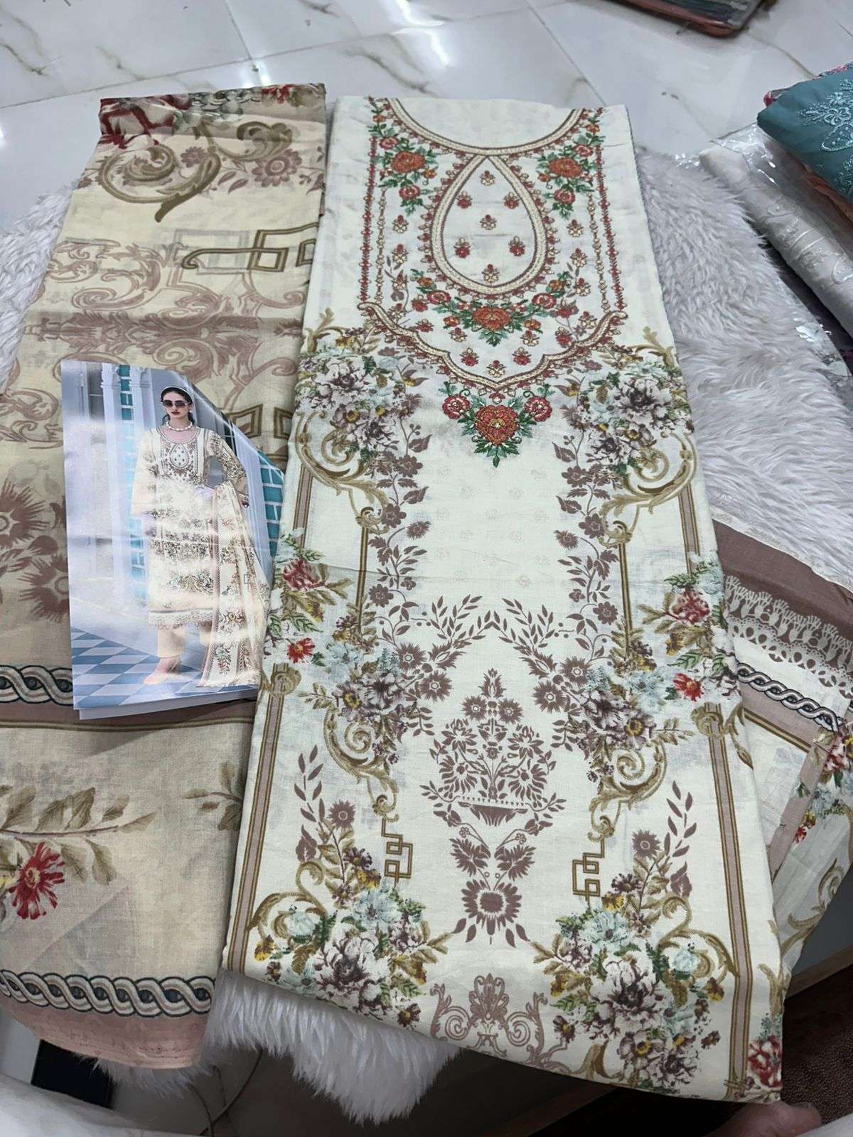 Falah Premium Cotton Collection Code - 26072 By Falah Designer Suits - 02