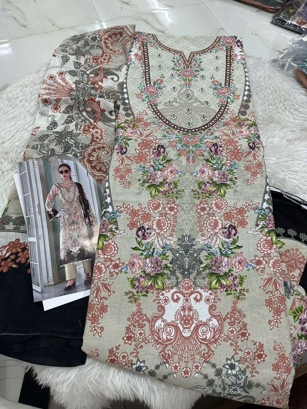 Falah Premium Cotton Collection Code - 26072 By Falah Designer Suits - 08