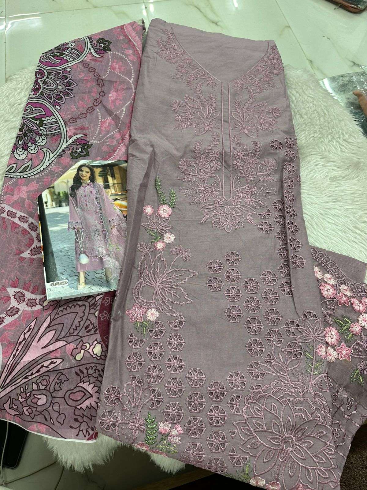 Falah Premium Cotton Collection Code - 26073 By Falah Designer Suits - 02