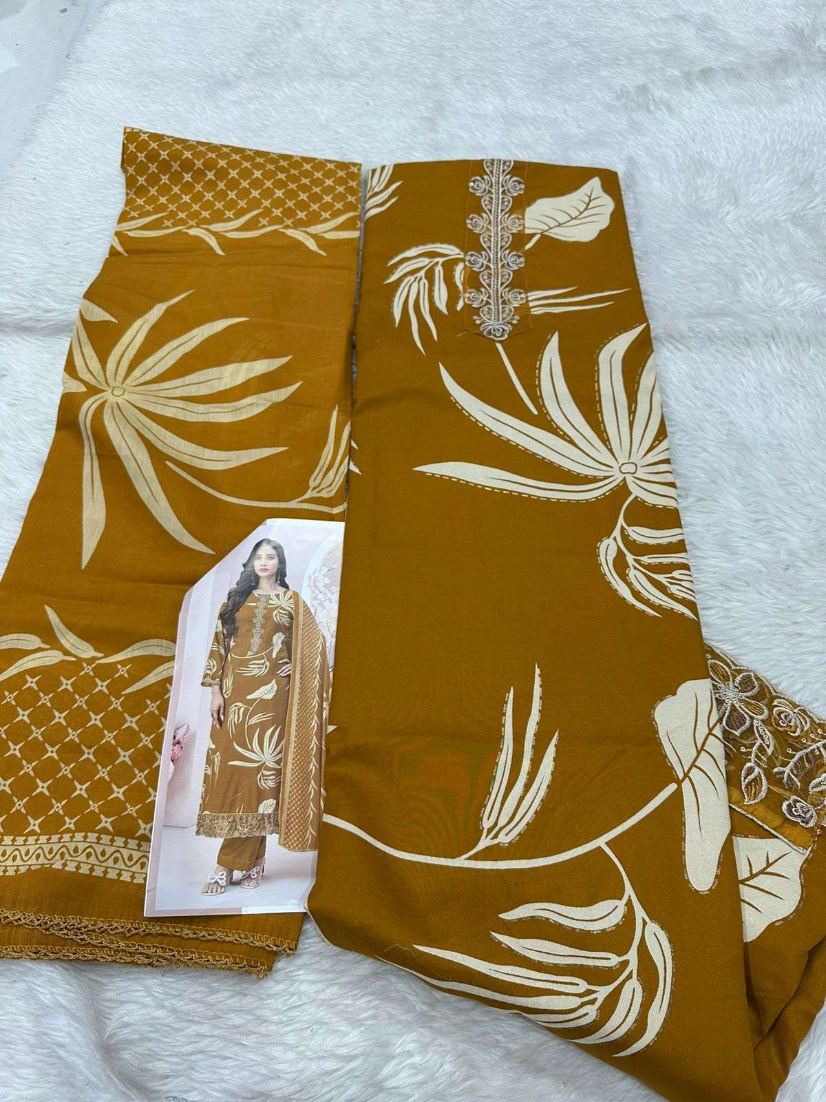 Falah Premium Cotton Rayon Collection Code - 26004 By Falah Designer Suits - 04