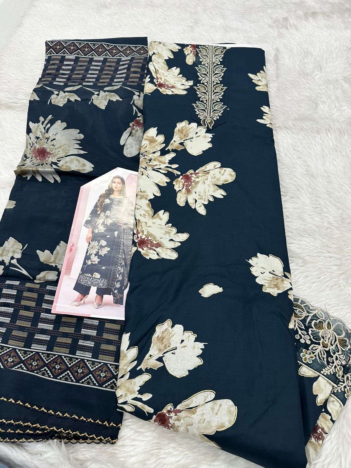 Falah Premium Cotton Rayon Collection Code - 26004 By Falah Designer Suits - 05