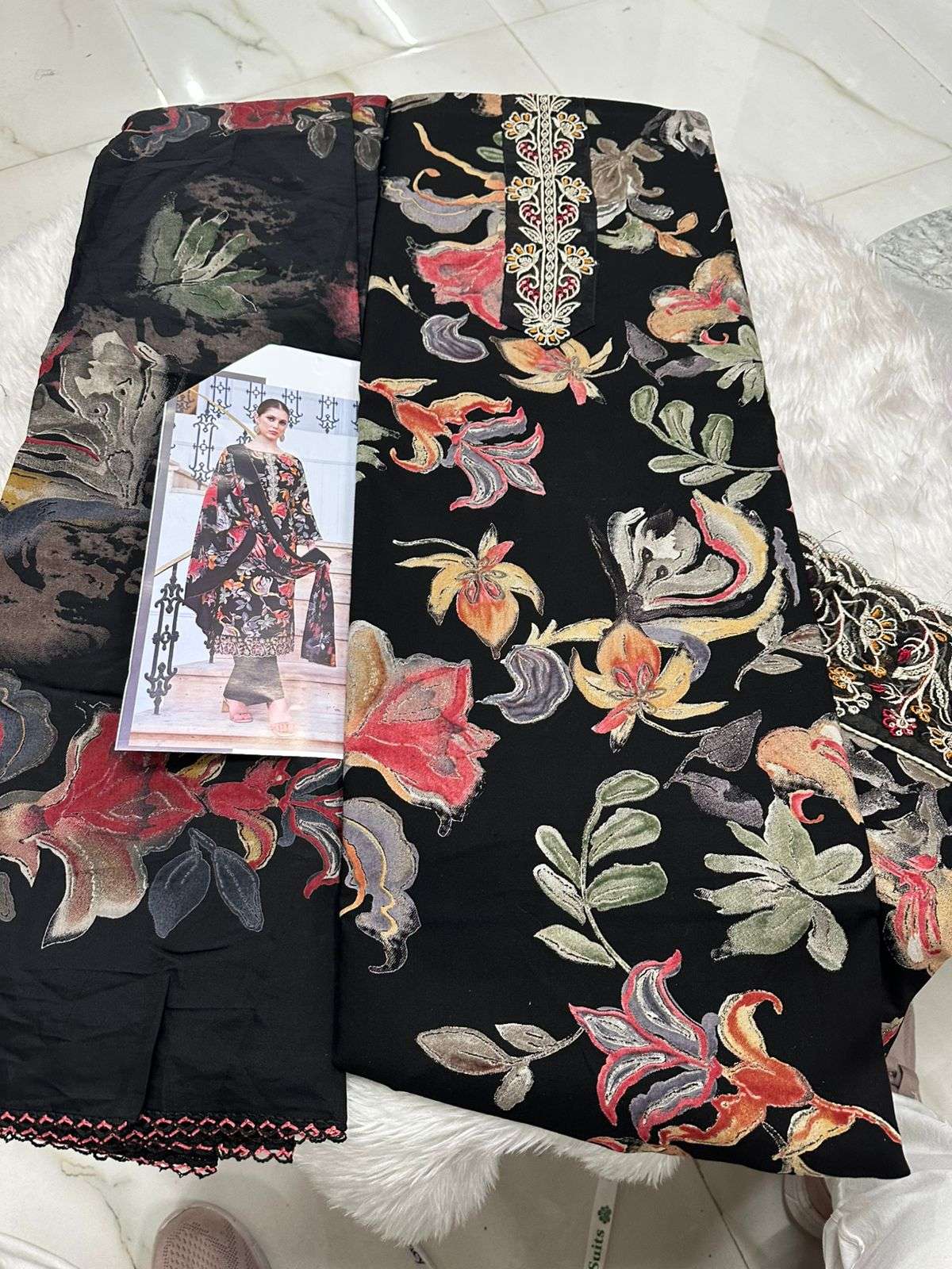 Falah Premium Cotton Rayon Collection Code - 26070 By Falah Designer - 01 - 06