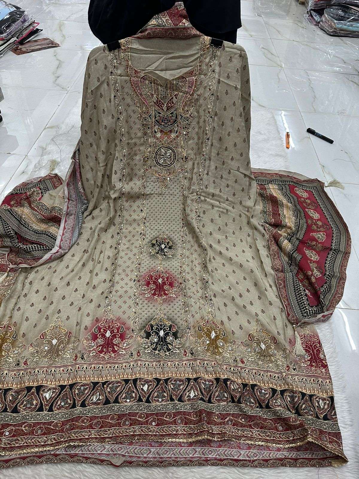 Falah Premium Maslin Collection Code - 26026 By Falah Designer - 04