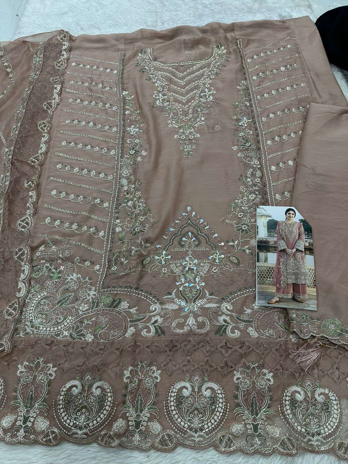 Falah Premium Party Wear Collection Code - 26013 By Falah Designer Suits - 02