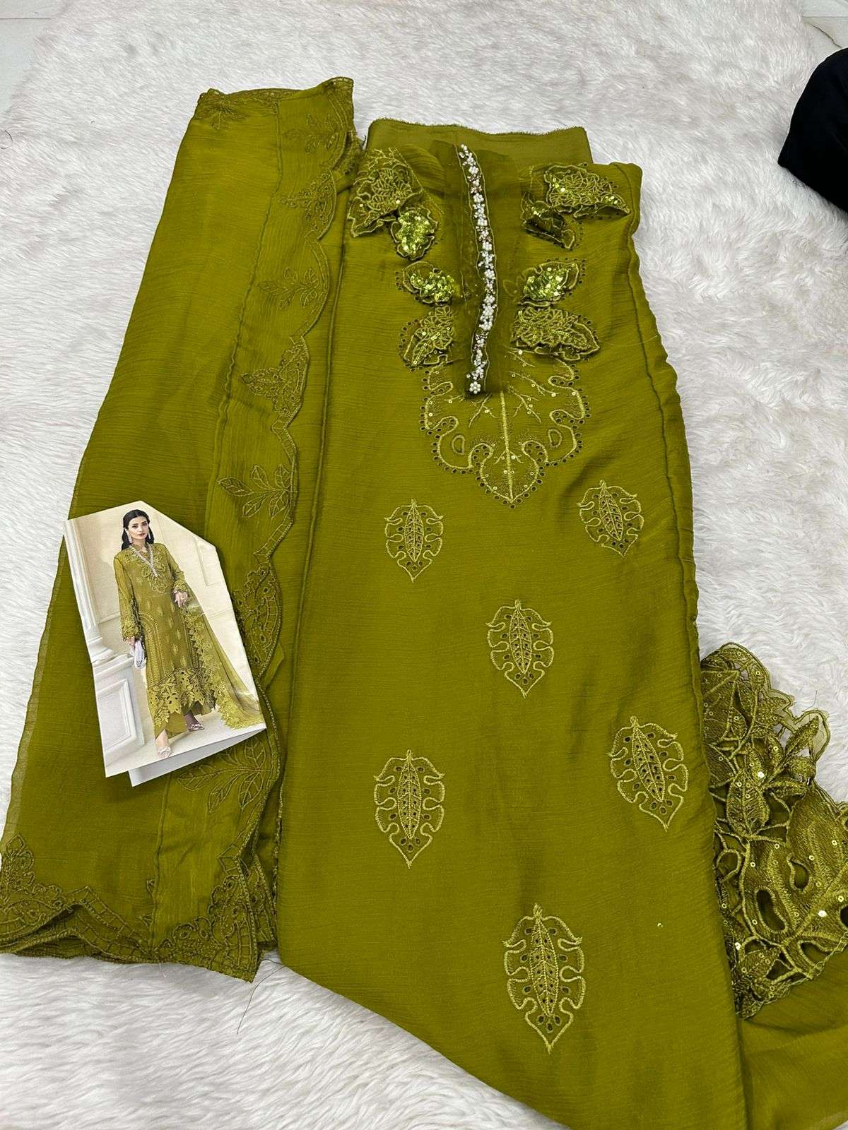 Falah Premium Party Wear Collection Code - 26053 By Falah Designer Suits - 02