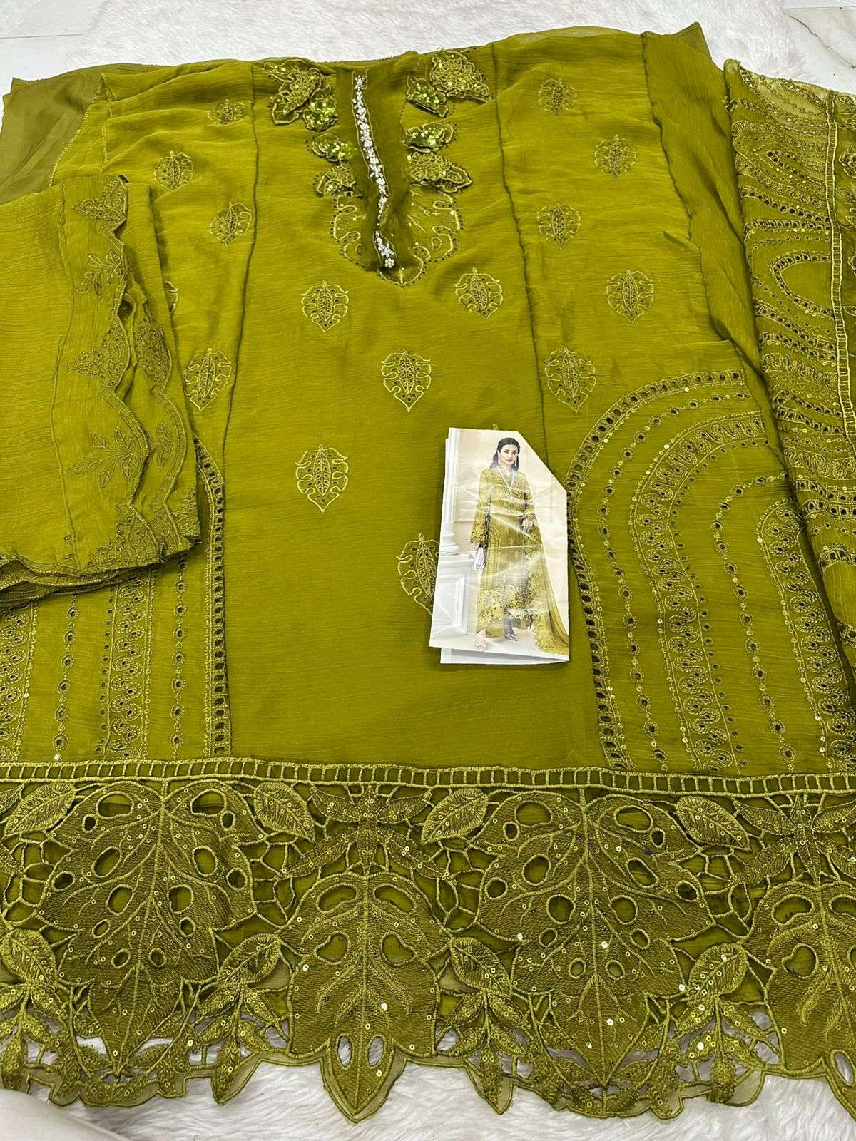 Falah Premium Party Wear Collection Code - 26053 By Falah Designer Suits - 04