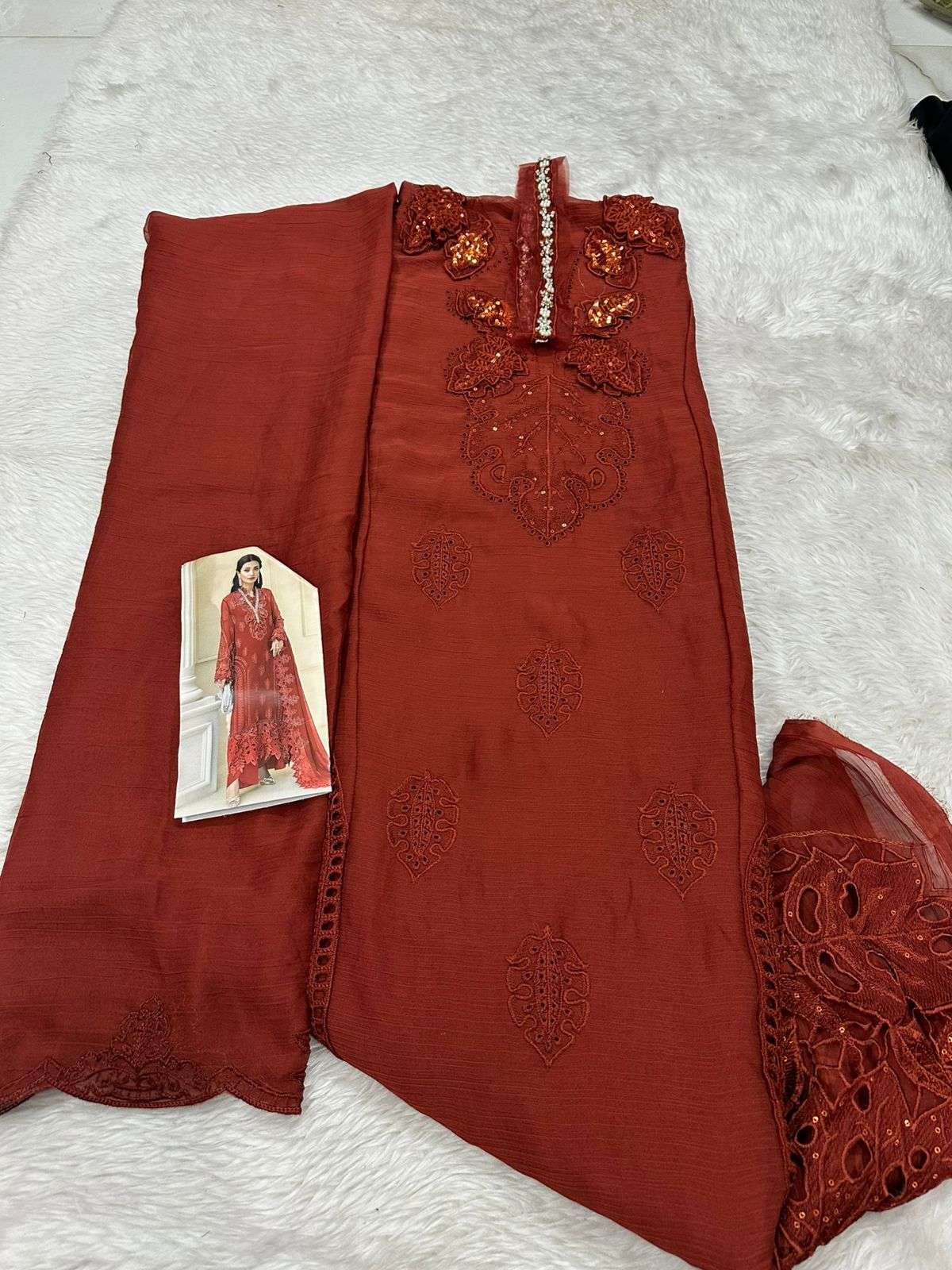 Falah Premium Party Wear Collection Code - 26053 By Falah Designer Suits - 05