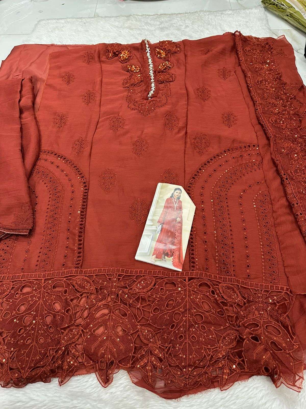 Falah Premium Party Wear Collection Code - 26053 By Falah Designer Suits - 08