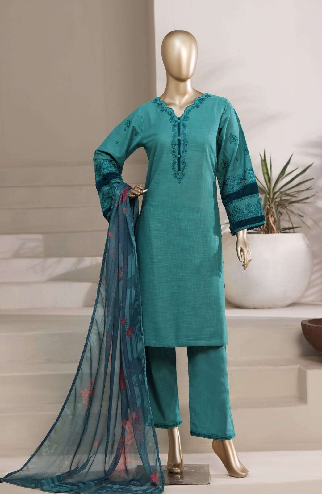 FESTIVE COTTON CO-ORDS BY SADABAHAR-01