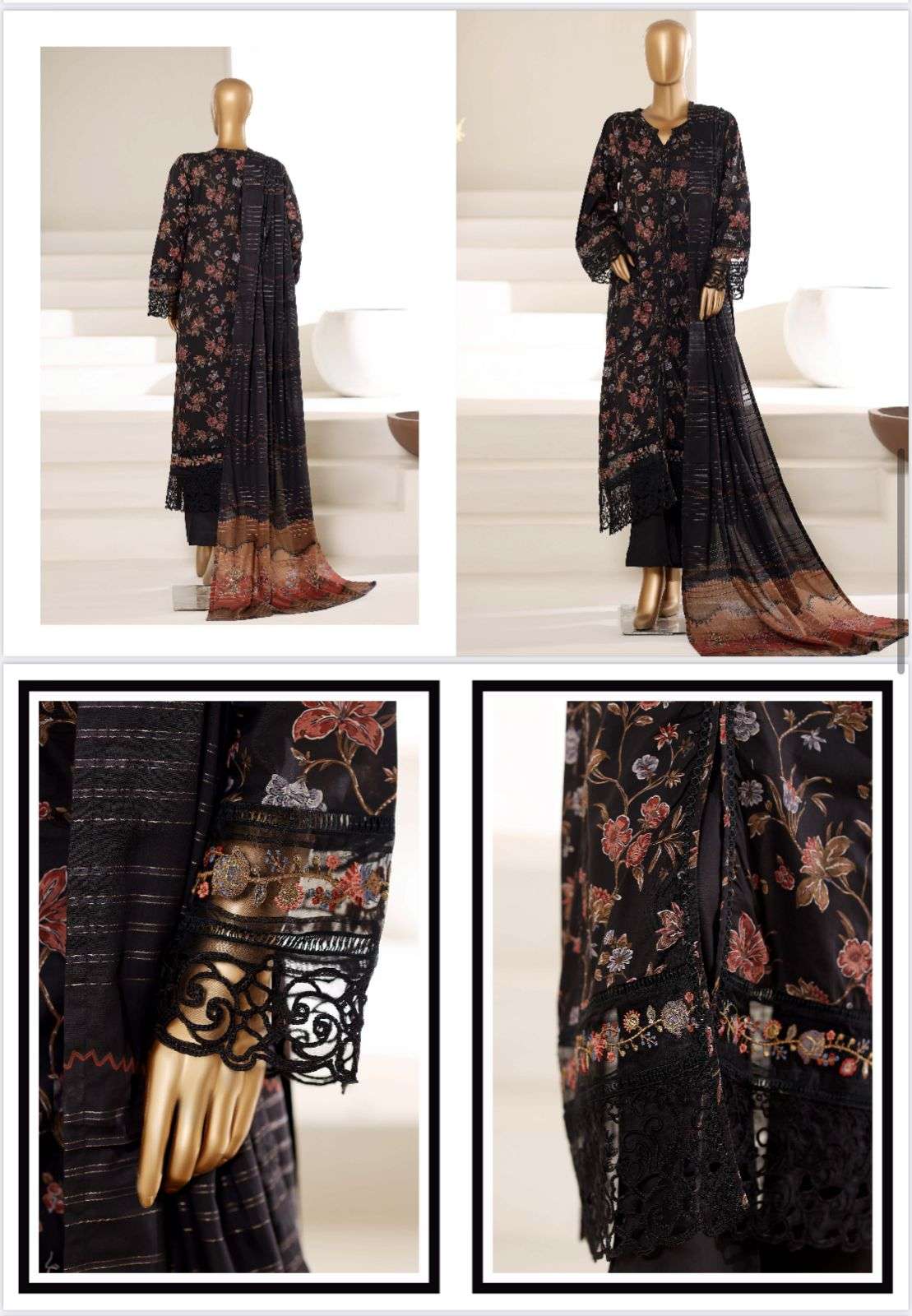 Festive Embroidered Lawn Collection 2026 Vol 1 by Sadabahar-03