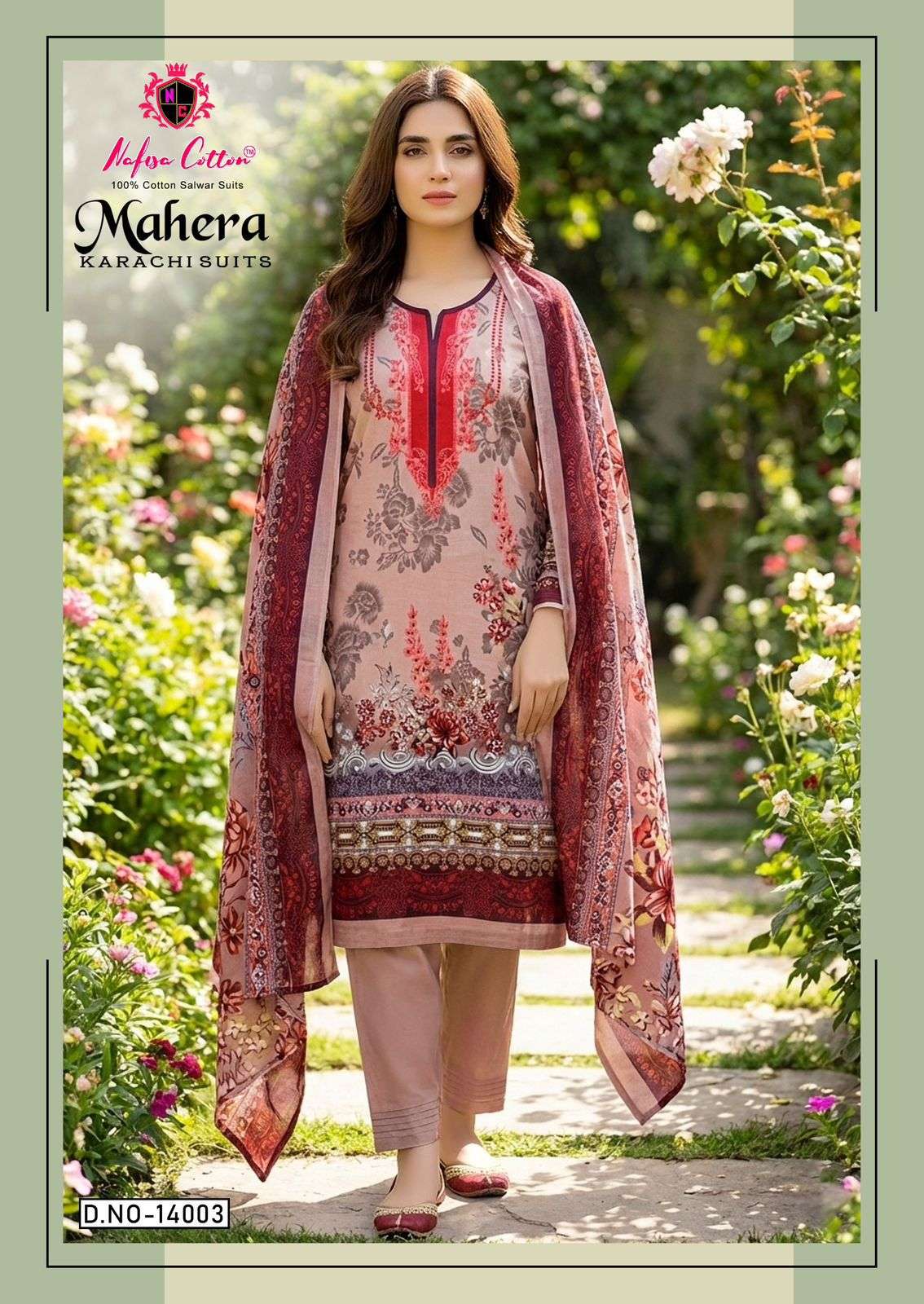 MAHERA KARACHI SUITS VOL - 14 BY NAFISA COTTON - 03