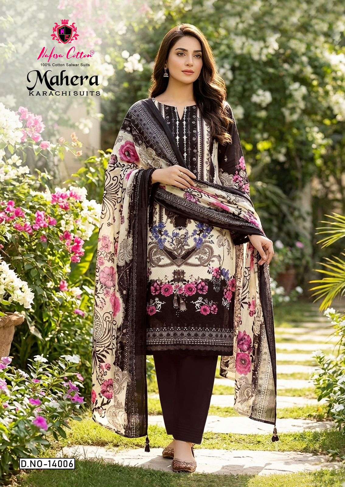 MAHERA KARACHI SUITS VOL - 14 BY NAFISA COTTON - 06
