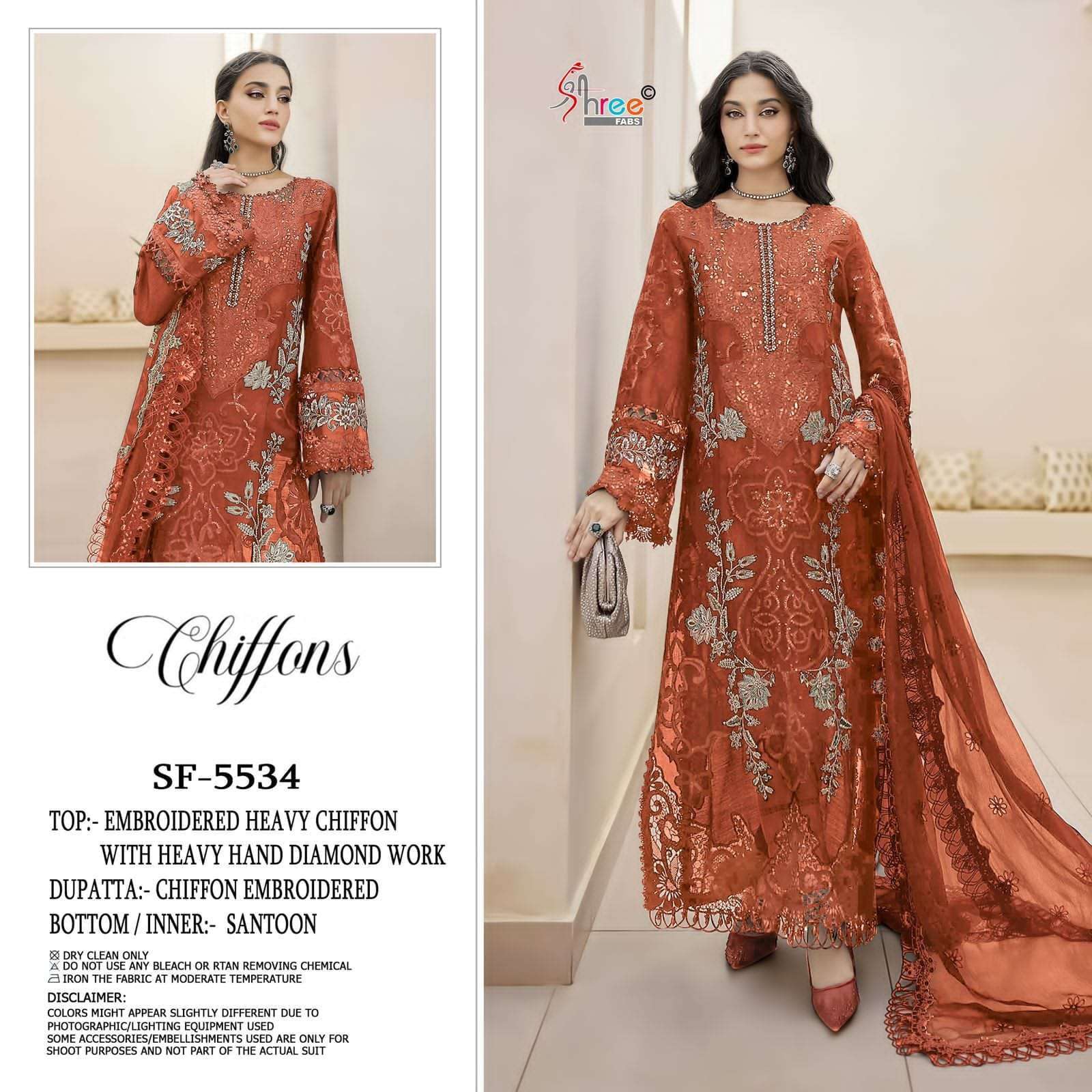 MARIA B CHIFFONS D.NO. SF - 5534 BY SHREE FABS - 01