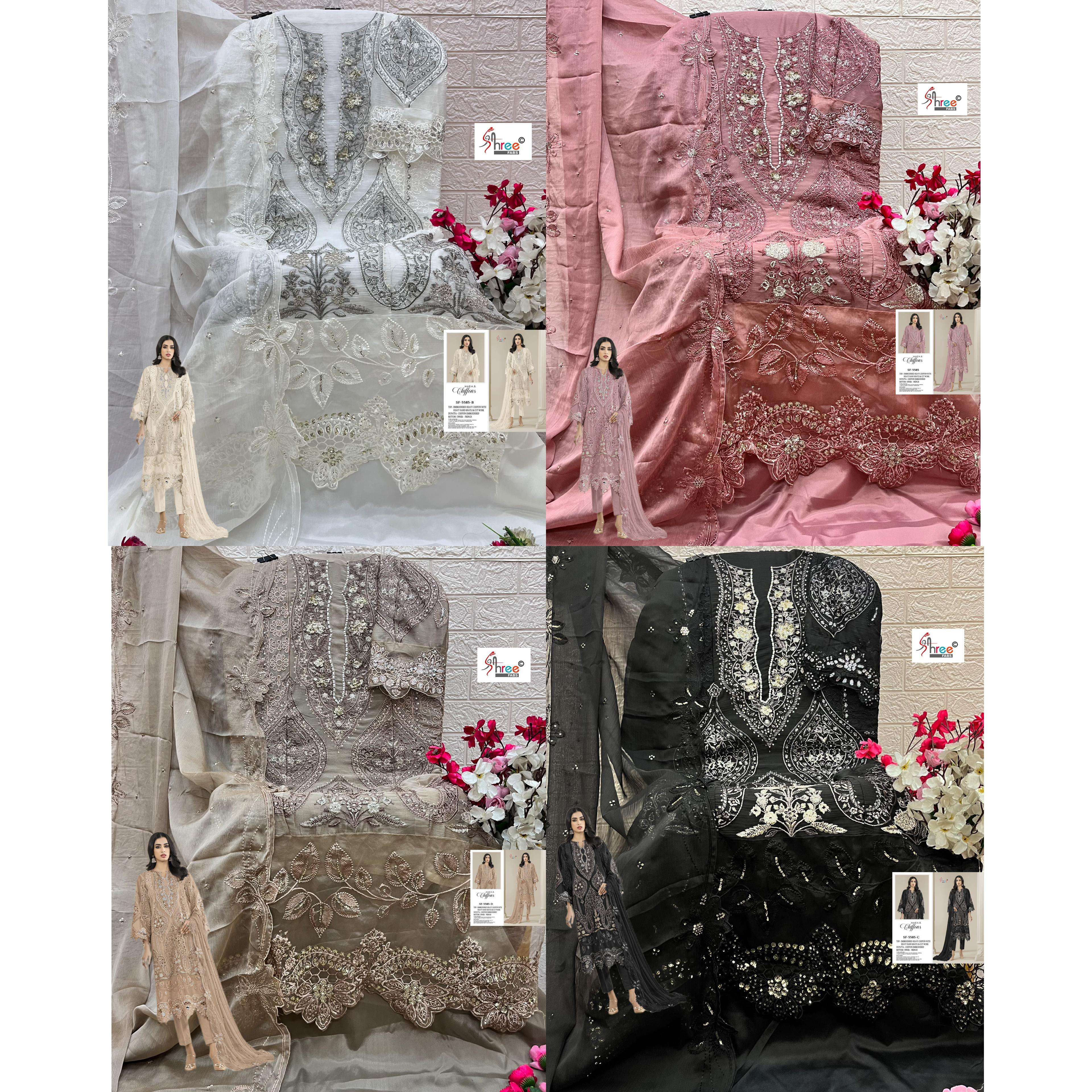 MARIA B. CHIFFONS D.NO. SF - 5585 BY SHREE FABS - 05 - 08