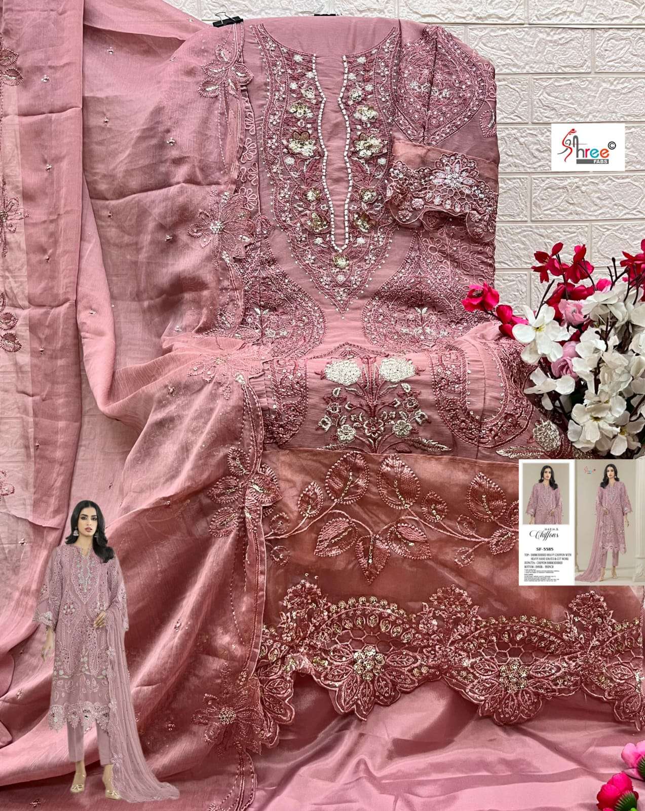 MARIA B. CHIFFONS D.NO. SF - 5585 BY SHREE FABS - 05