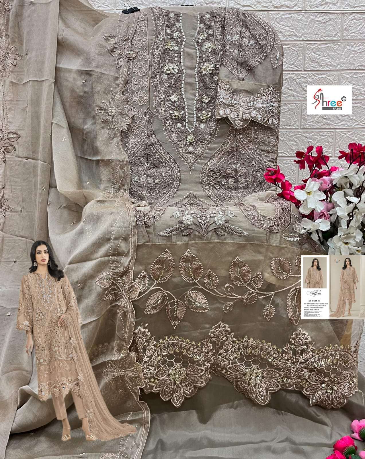 MARIA B. CHIFFONS D.NO. SF - 5585 BY SHREE FABS - 08