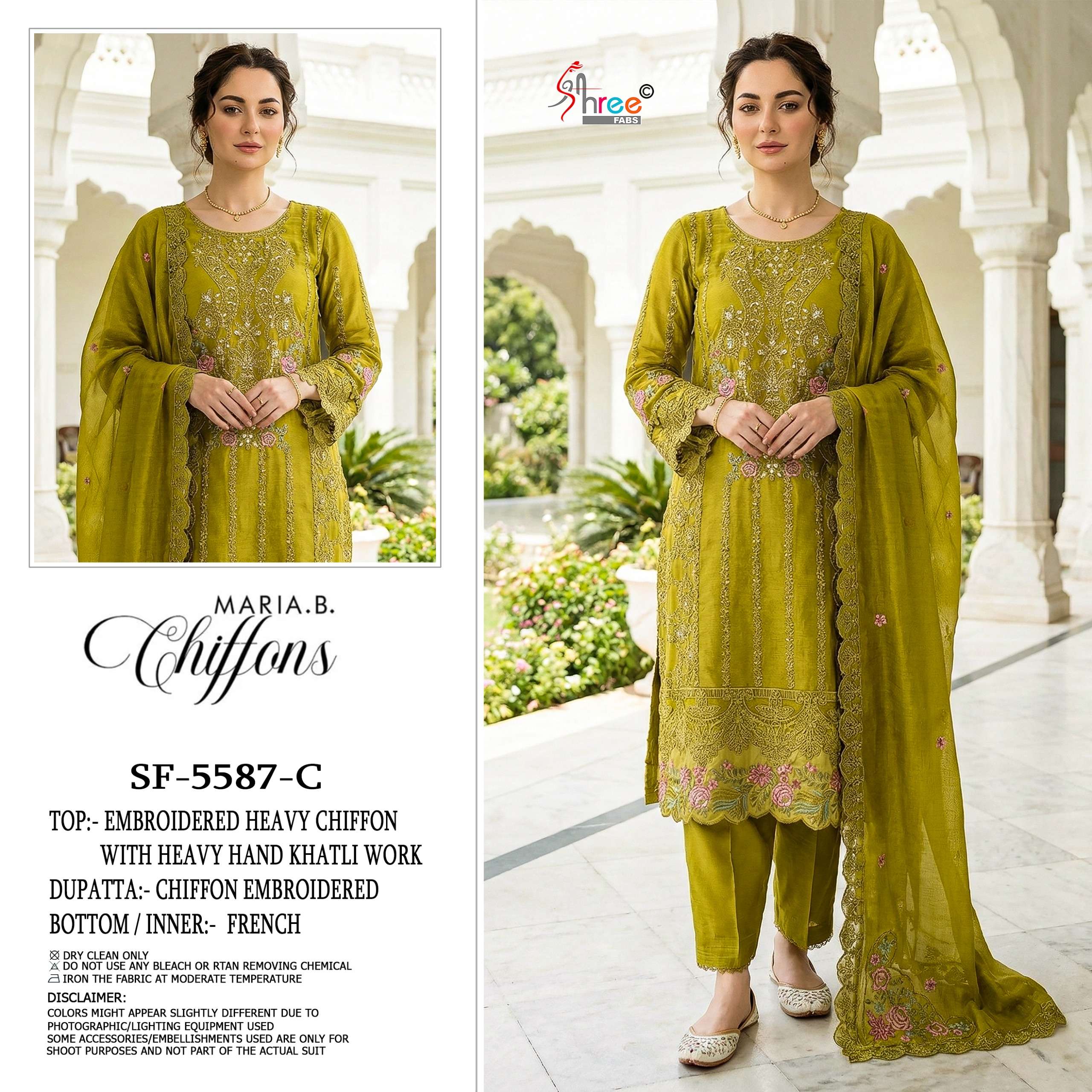 MARIA B CHIFFONS D.NO. SF - 5587 BY SHREE FABS - 03