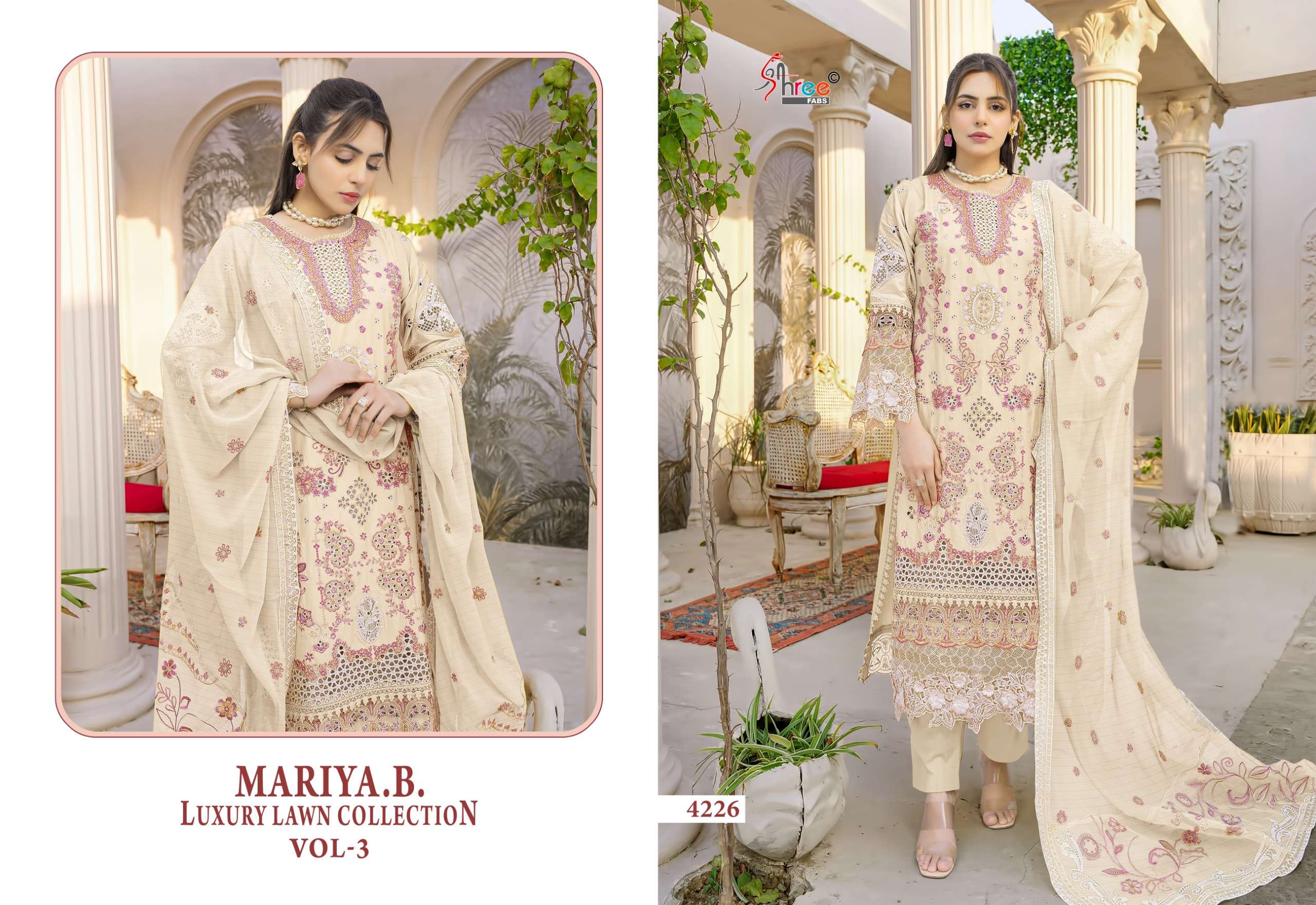 MARIYA.B LUXURY LAWN COLLECTION VOL - 03 BY SHREE FABS - 06