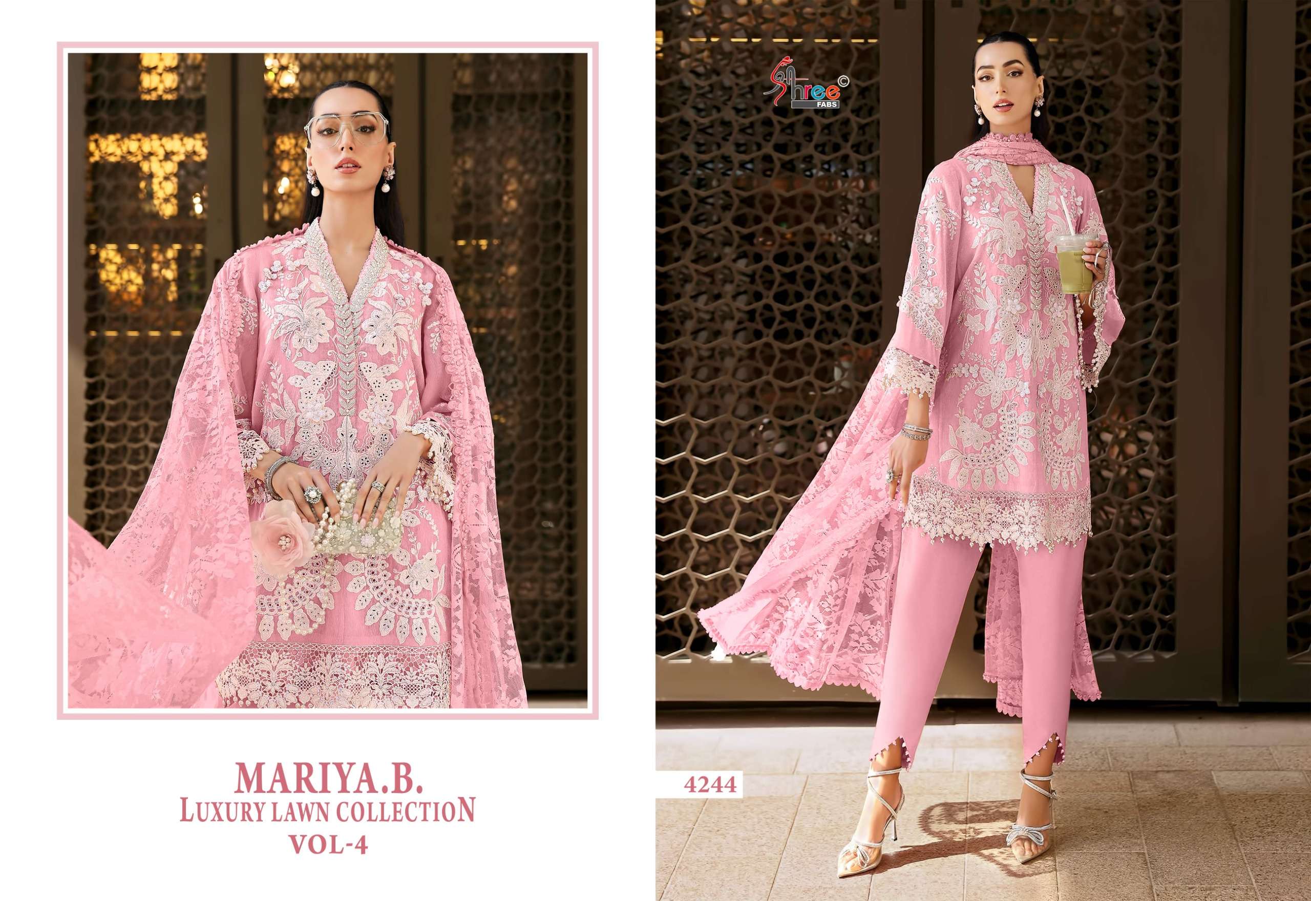 MARIYA B LUXURY LAWN COLLECTION VOL - 04 BY SHREE FABS - 04