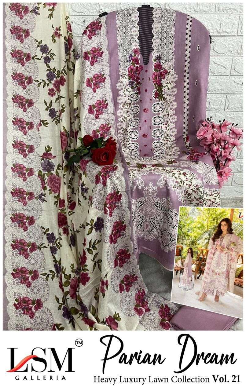 PARIAN DREAM HEAVY LUXURY LAWN COLLECTION VOL - 21 BY LSM - 11
