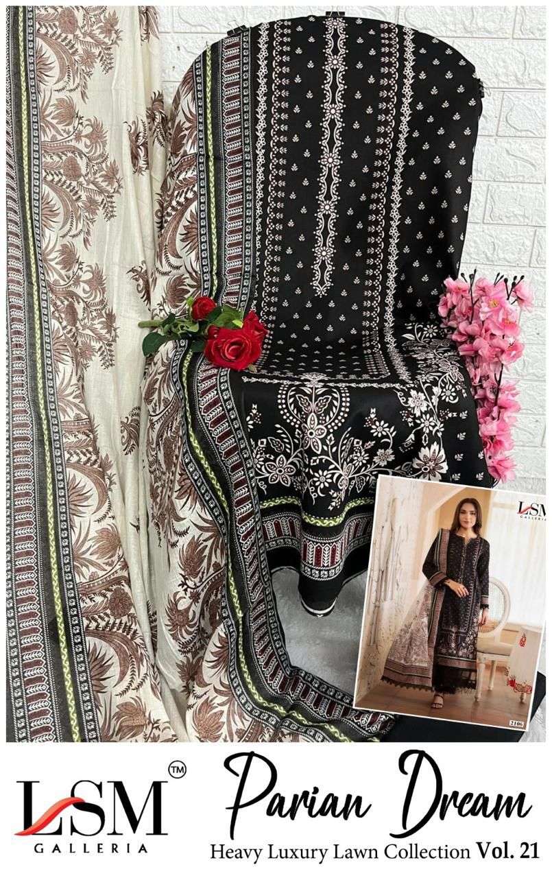 PARIAN DREAM HEAVY LUXURY LAWN COLLECTION VOL - 21 BY LSM - 12