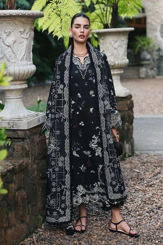 QLINE Luxury Digital Chikankari Lawn Collection 2026 by QALAMKAR-09