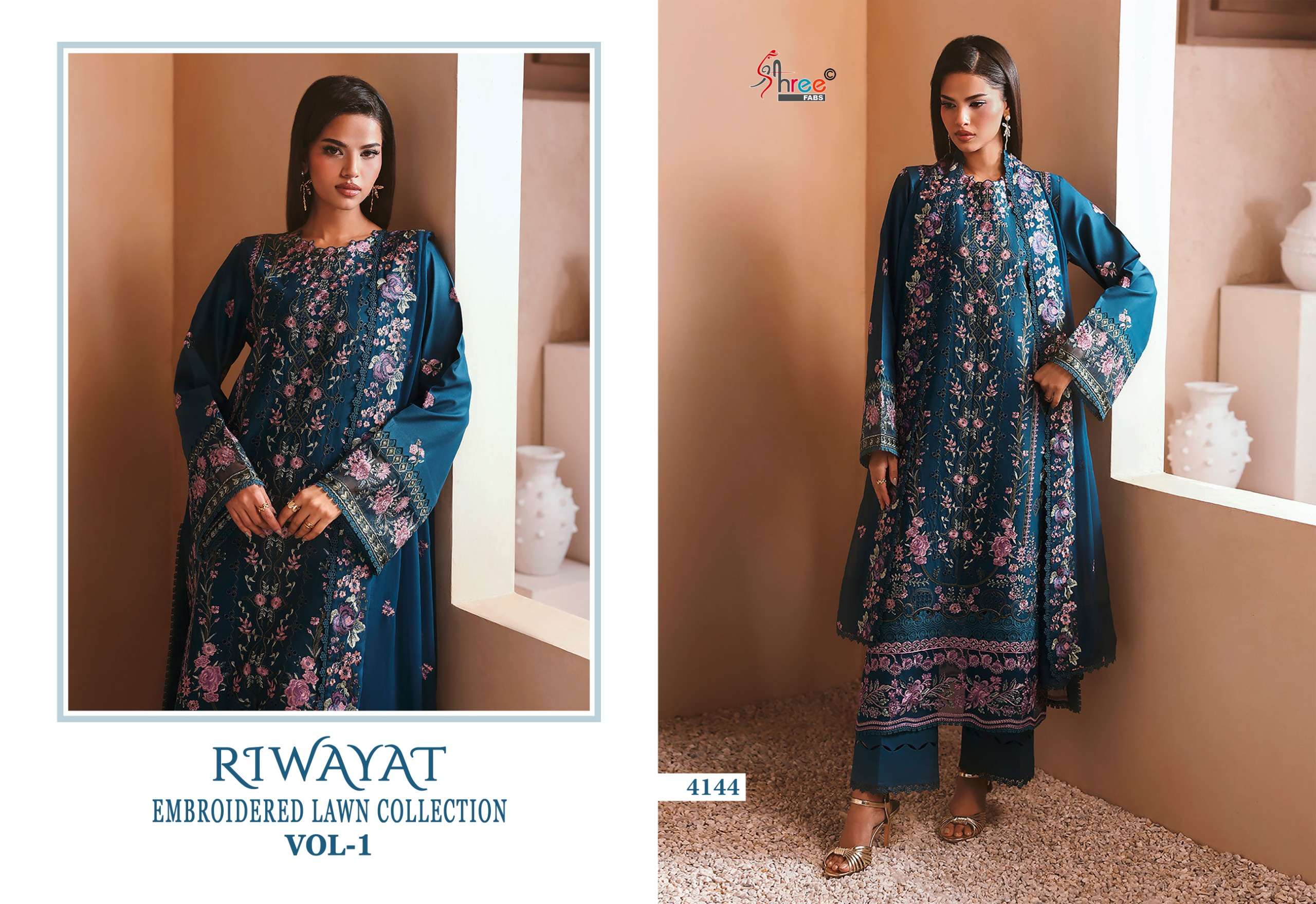 RIWAYAT EMBROIDERED LAWN COLLECTION VOL - 01 BY SHREE FABS - 05