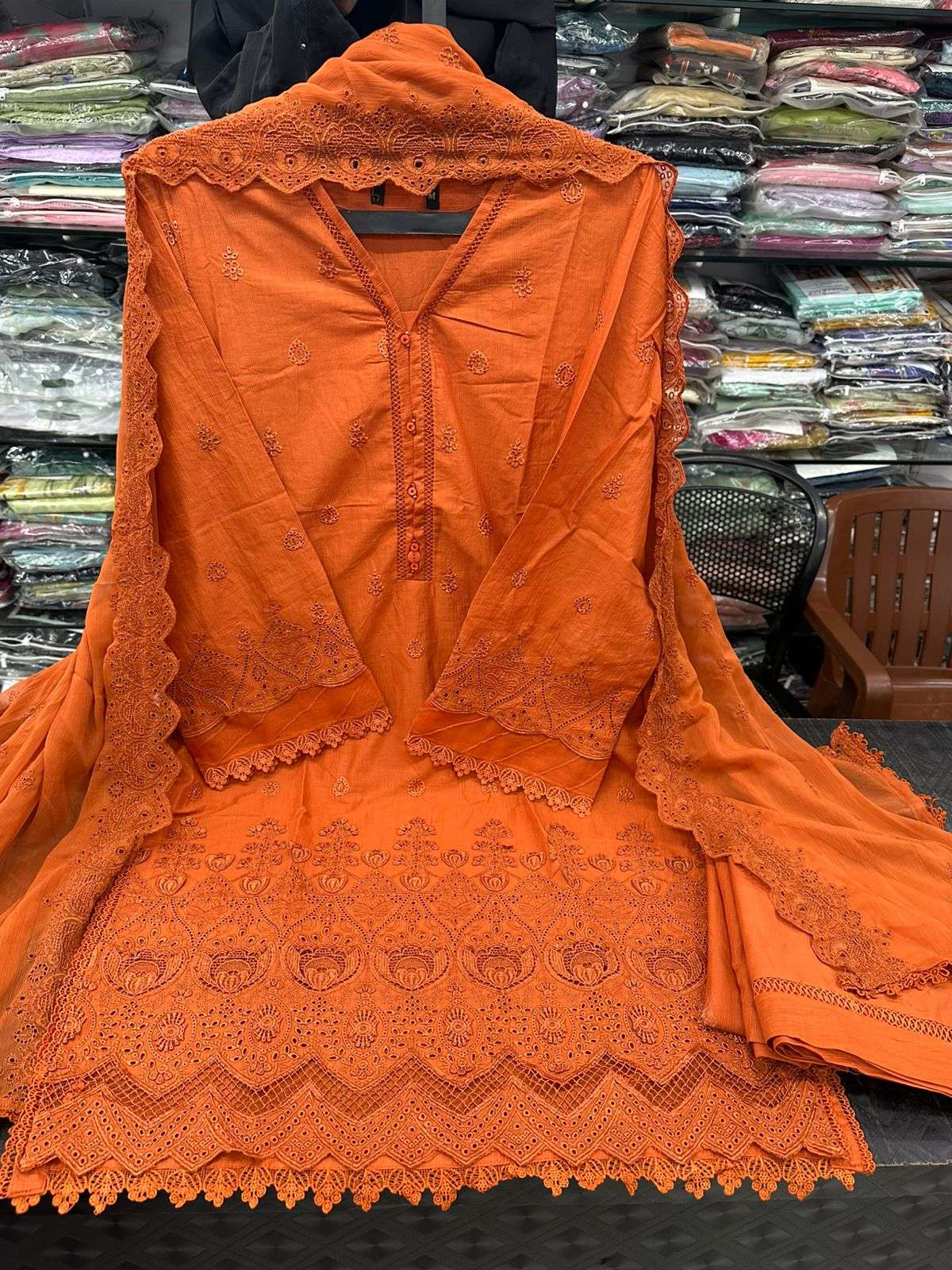 RTW Chikankari 3D LaserWork Lawn Collection 2026 by Sadabahar-09