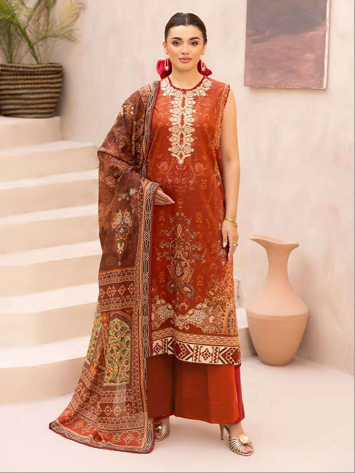 RUHANIYAT KARACHI STYLE VOL - 11 BY AABYAAN DESIGNER SUIT - 05