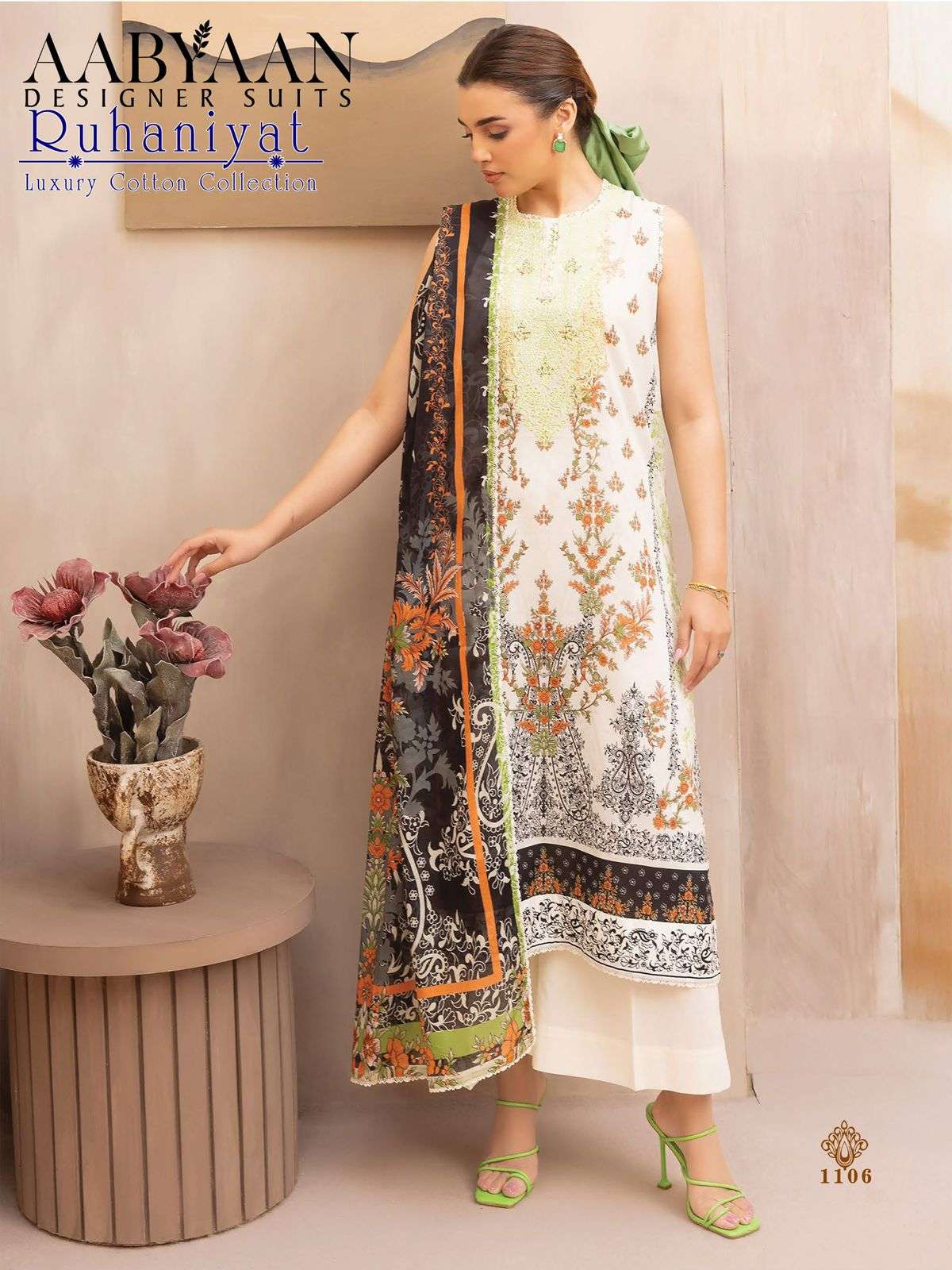 RUHANIYAT KARACHI STYLE VOL - 11 BY AABYAAN DESIGNER SUIT - 06