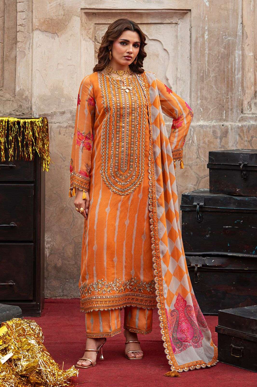 VASAL Luxury Embroidered Chiffon Collection 2026 Vol 1 by Charizma-05