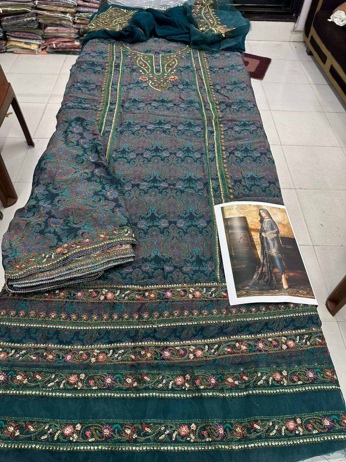 VASAL Luxury Embroidered Chiffon Collection 2026 Vol 1 by Charizma-10